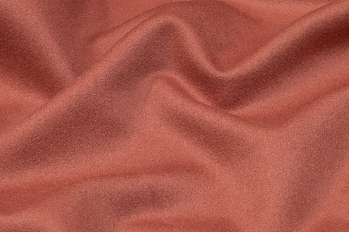 Colombo - Double Faced Italian Wool Cashmere Coating - Dusty Salmon