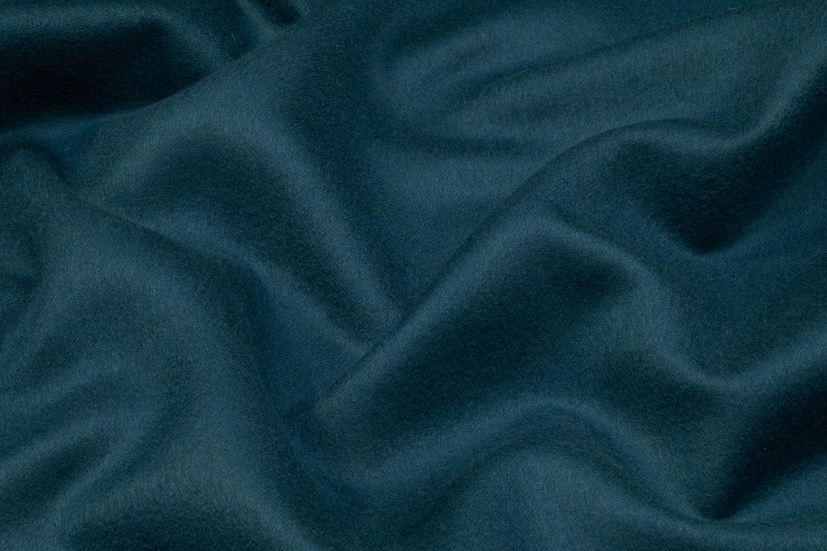 Loro Piana - Double Faced Italian Pure Cashmere Coating - Petrol Blue