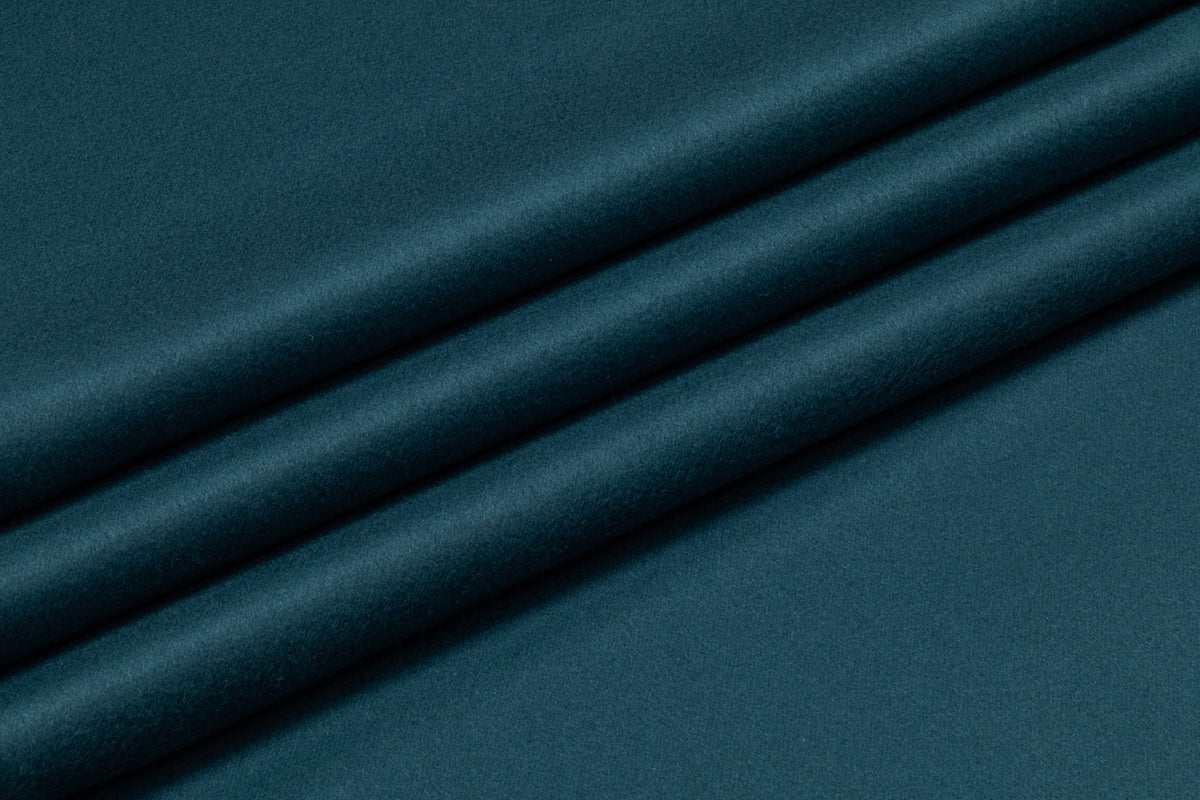 Loro Piana - Double Faced Italian Pure Cashmere Coating - Petrol Blue
