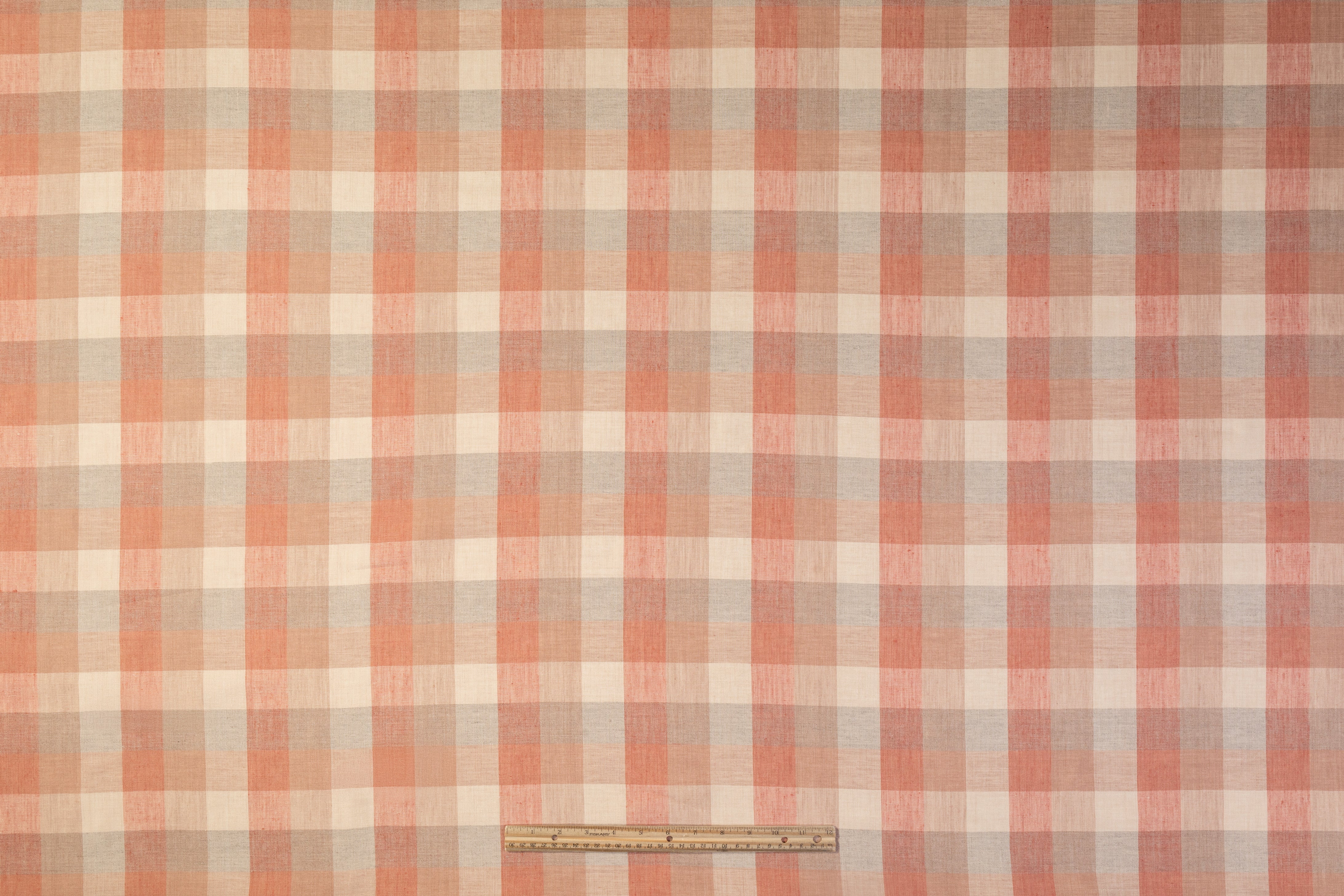 Plaid Italian Linen - Clay