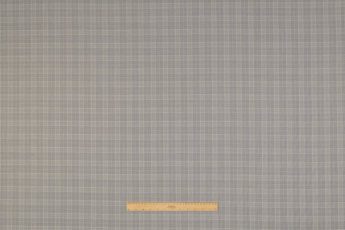 Guabello - Checked Italian Super 150s Wool Suiting - Gray
