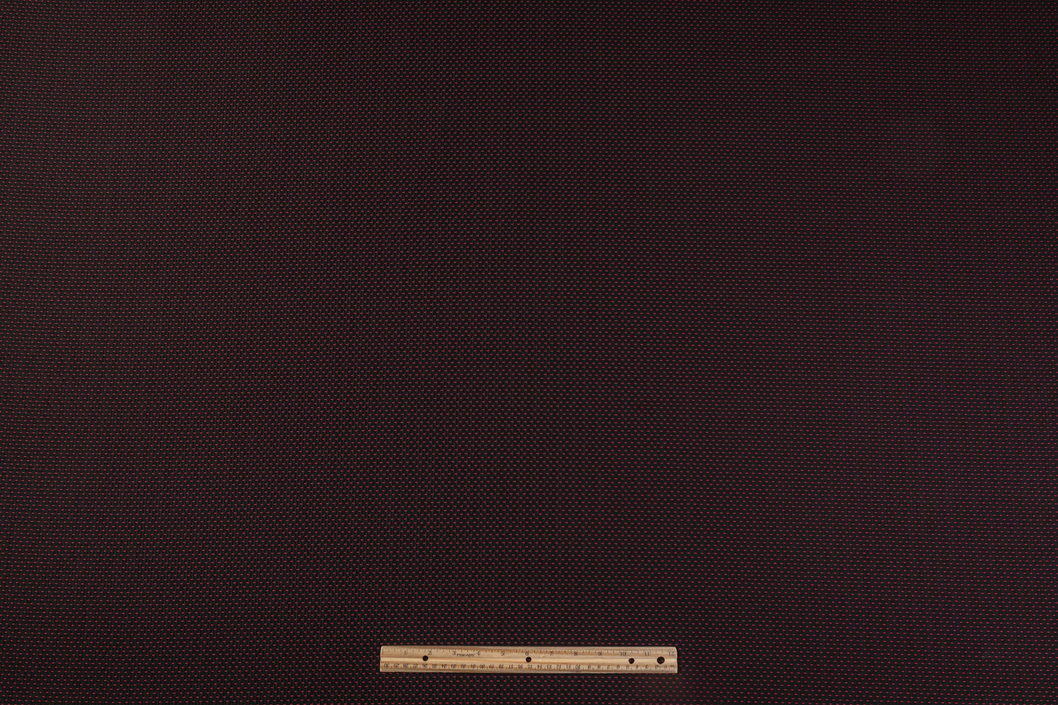 Italian Poly Cotton Brocade - Red