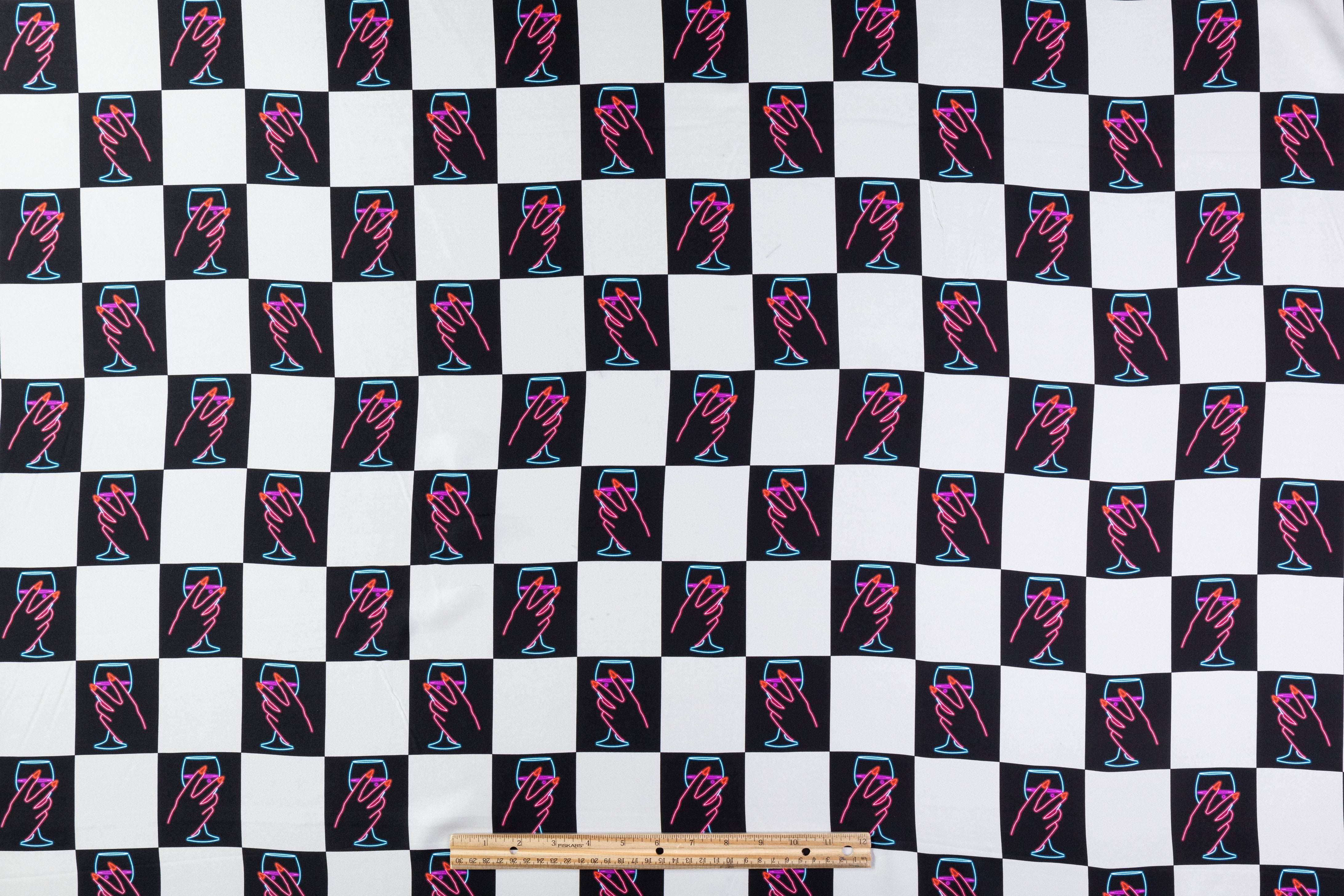 Neon Nights Italian Silk Twill - Multicolor