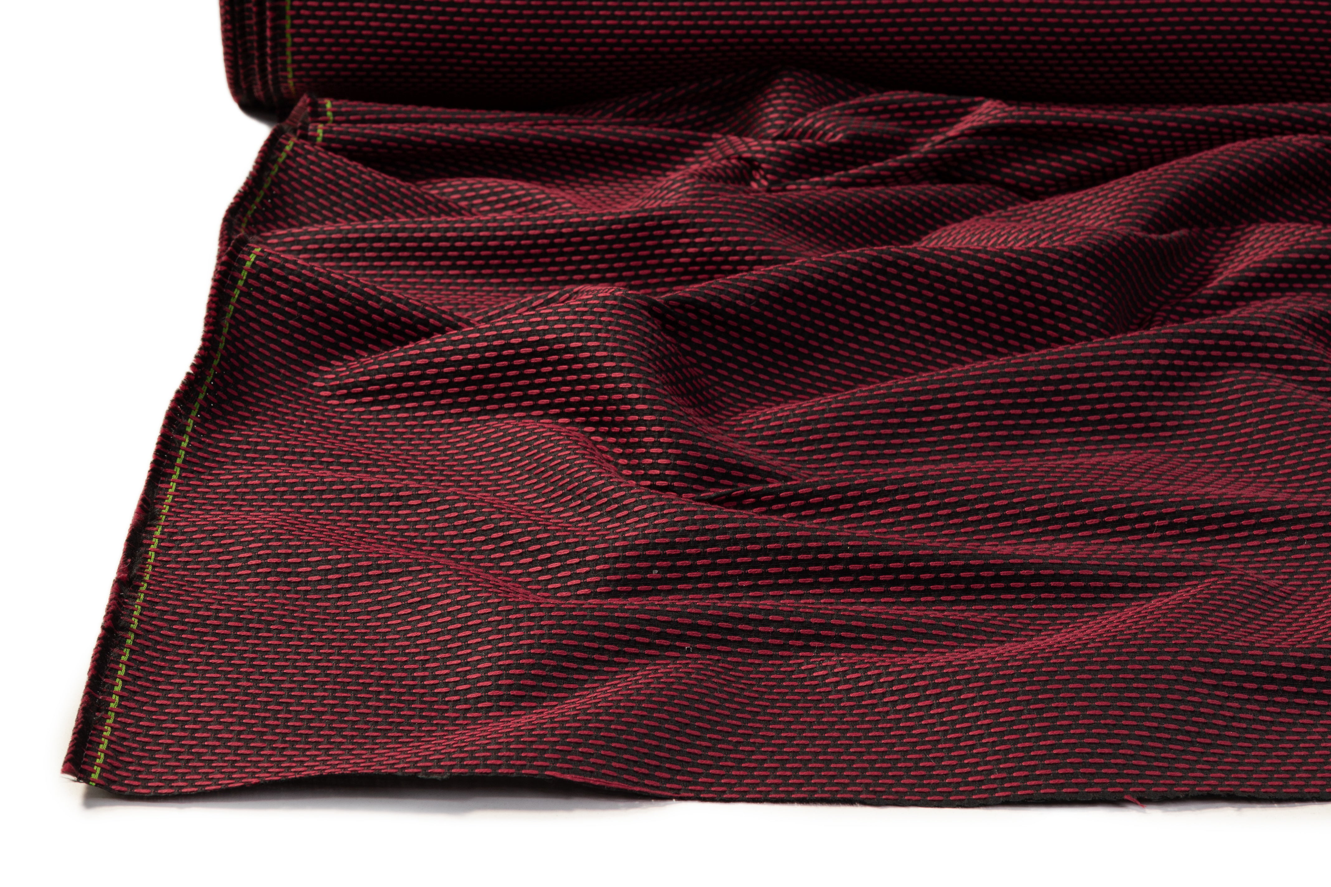 Italian Poly Cotton Brocade - Red