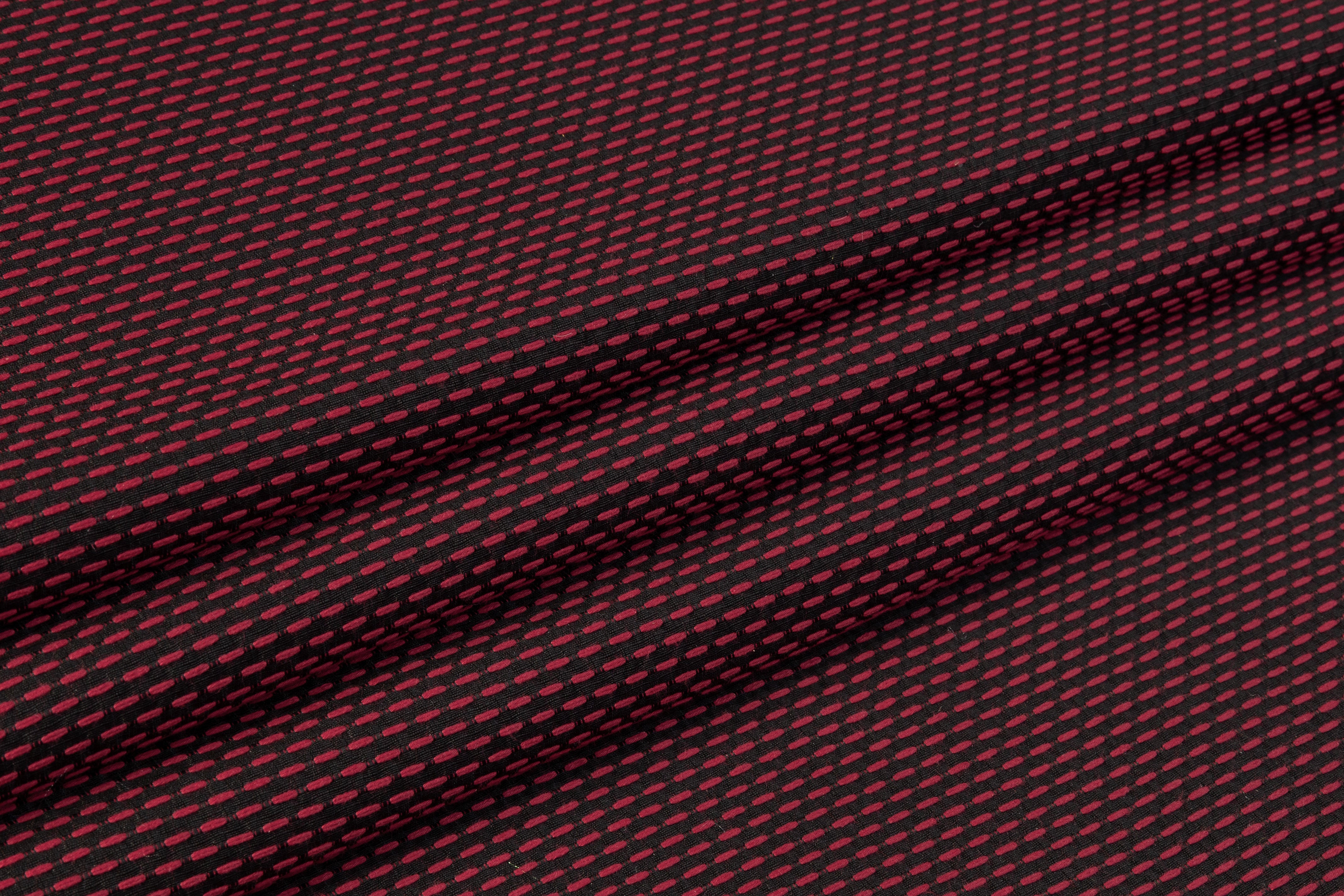 Italian Poly Cotton Brocade - Red