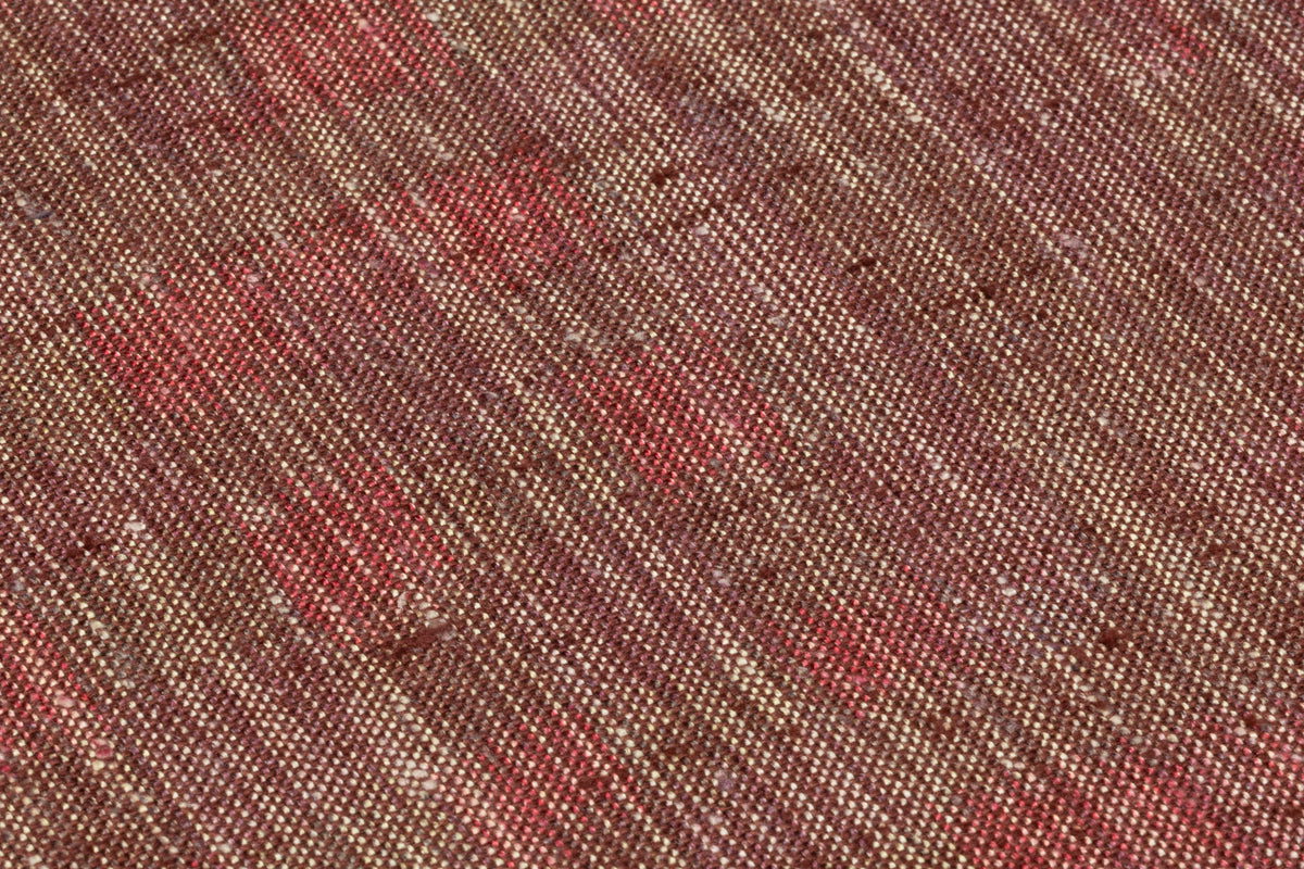 Textured Italian Raw Silk Suiting - Rose / Brown