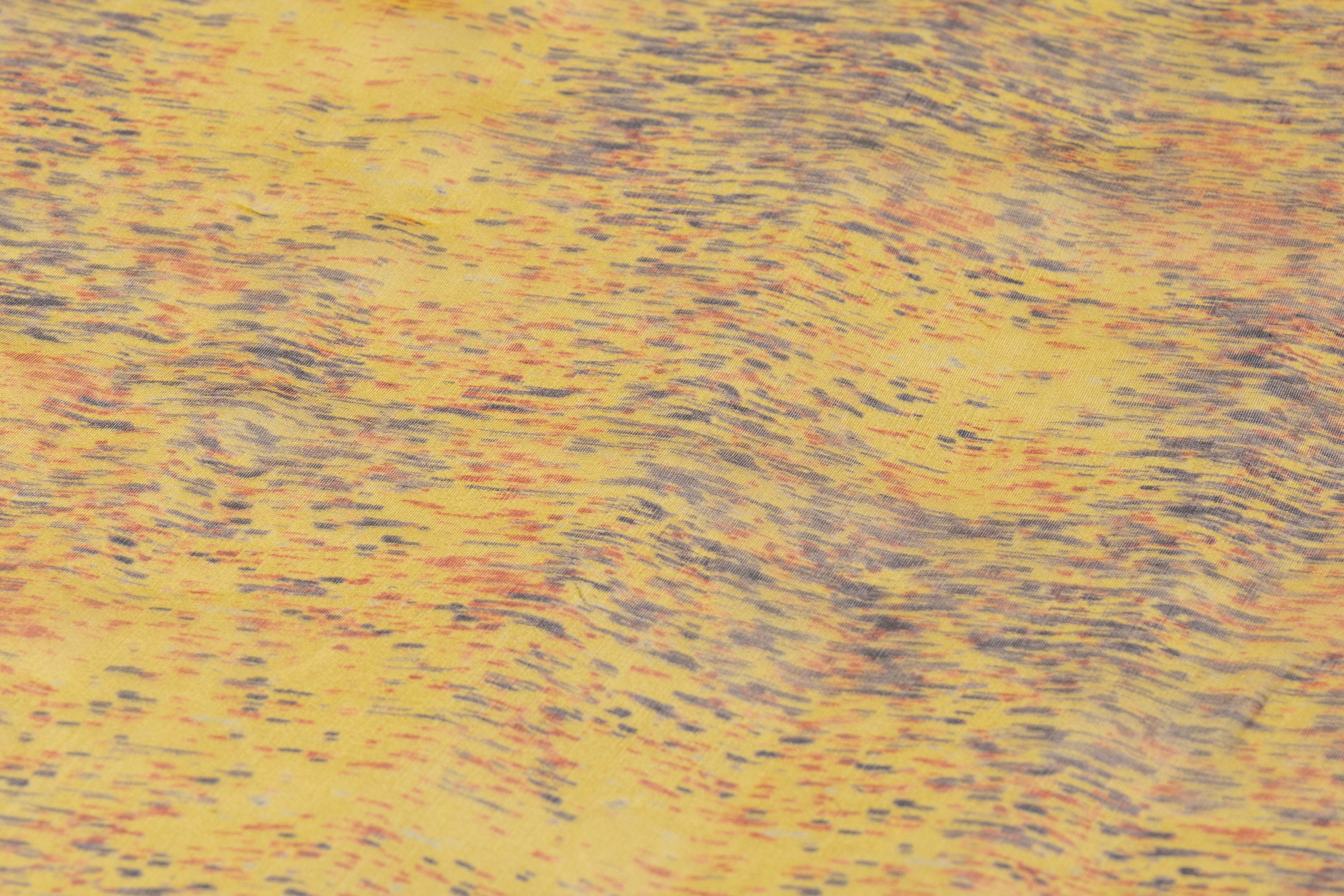 Abstract Silk Organza - Gold