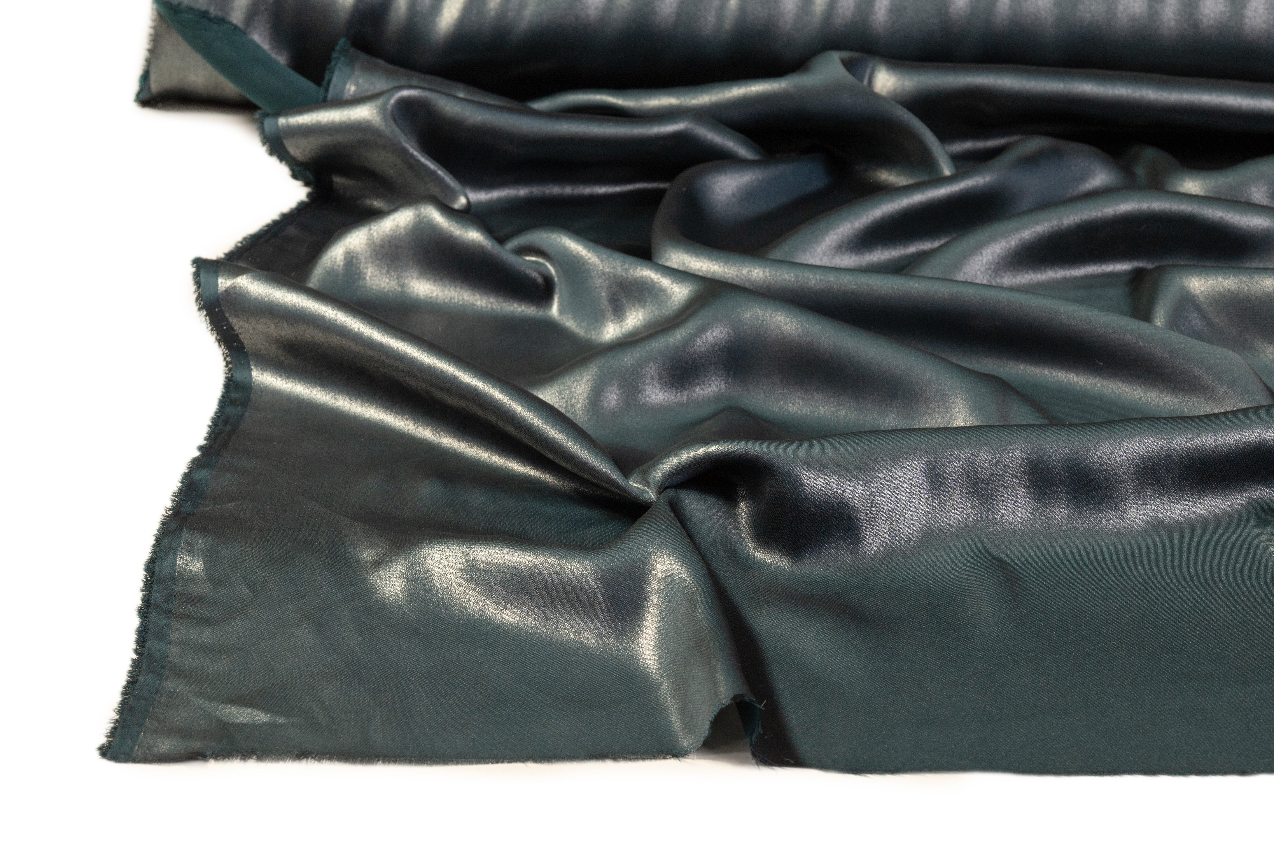 Laminated Italian Crepe - Green
