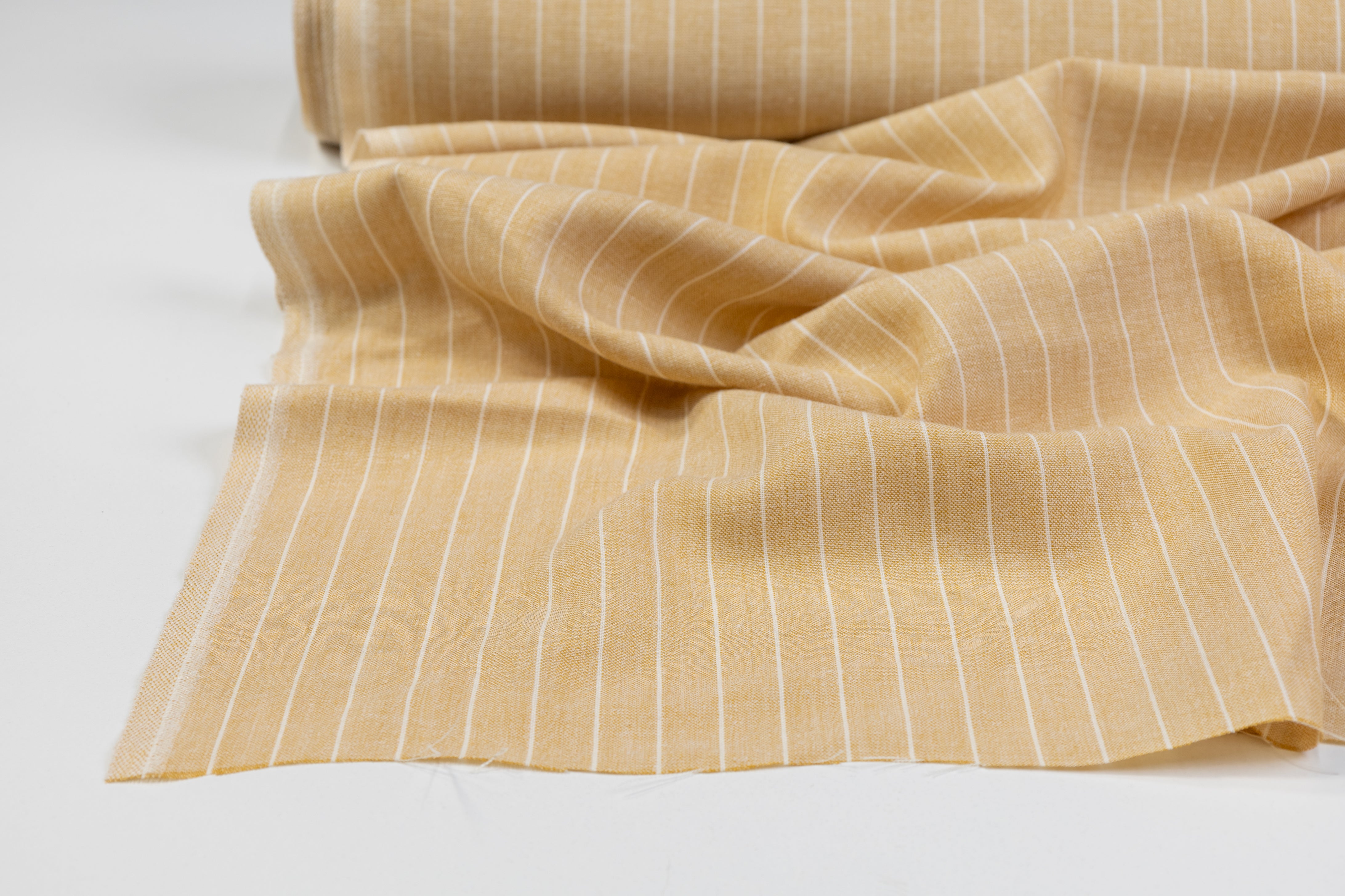 Striped Italian Linen - Beige