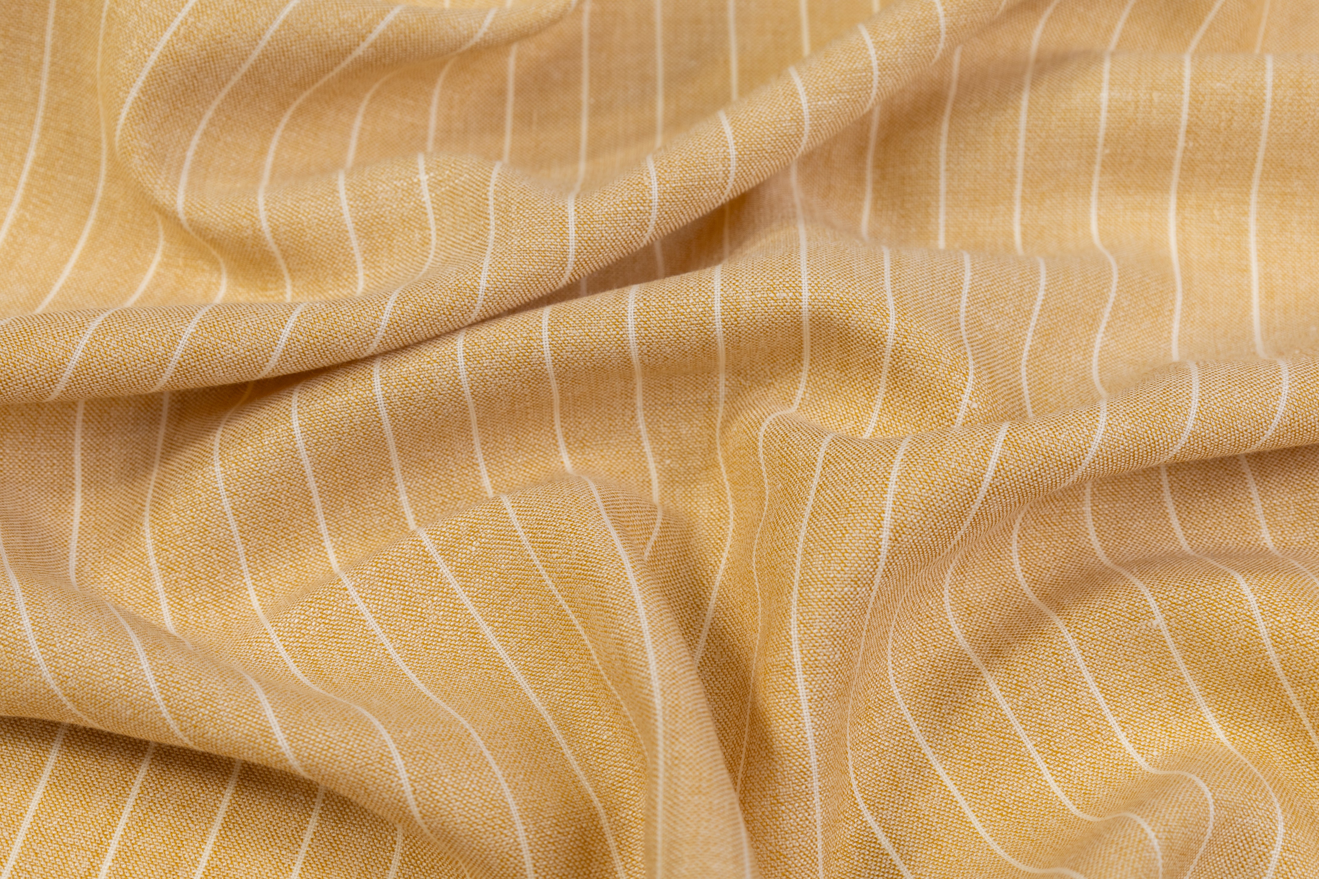 Striped Italian Linen - Beige