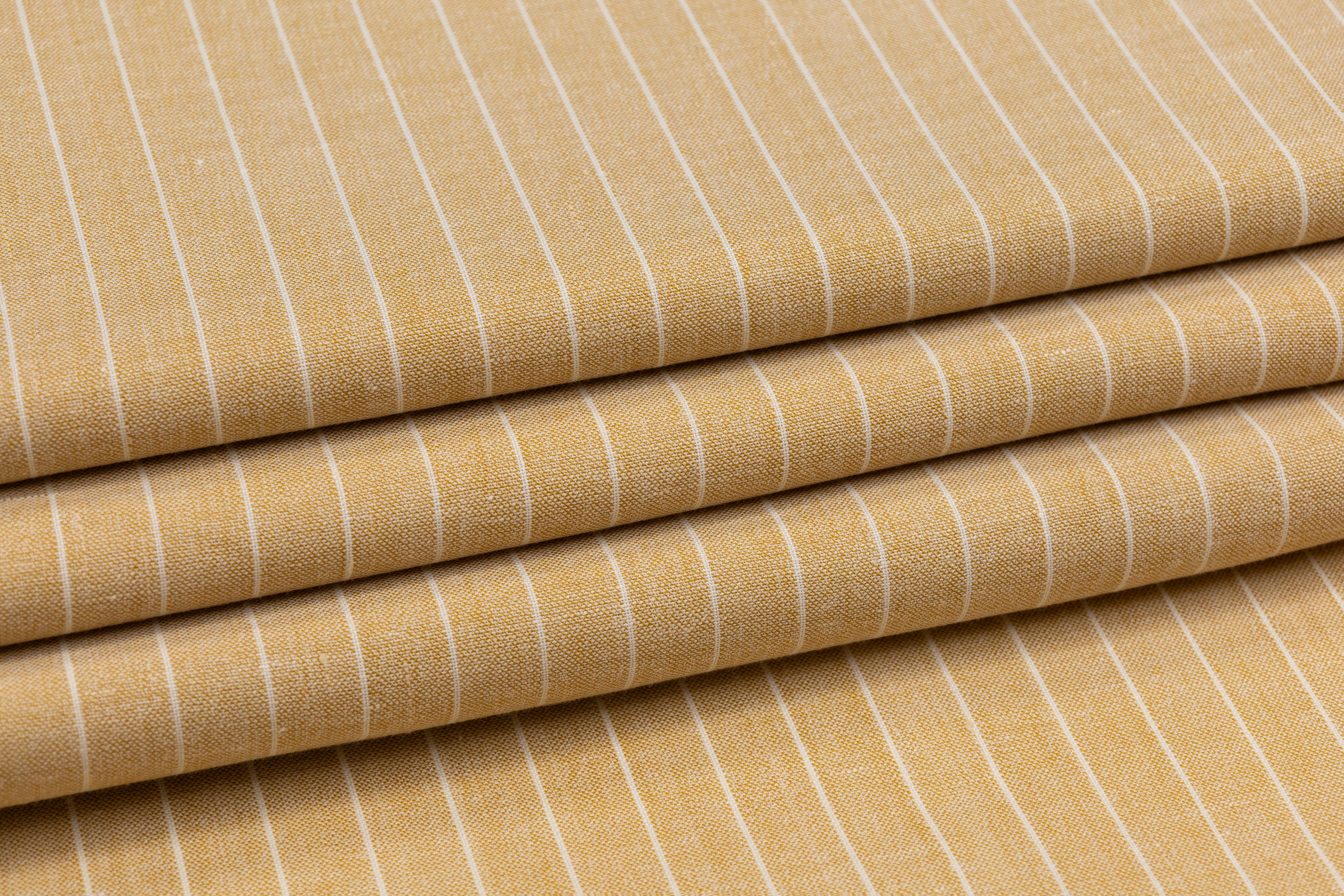 Striped Italian Linen - Beige