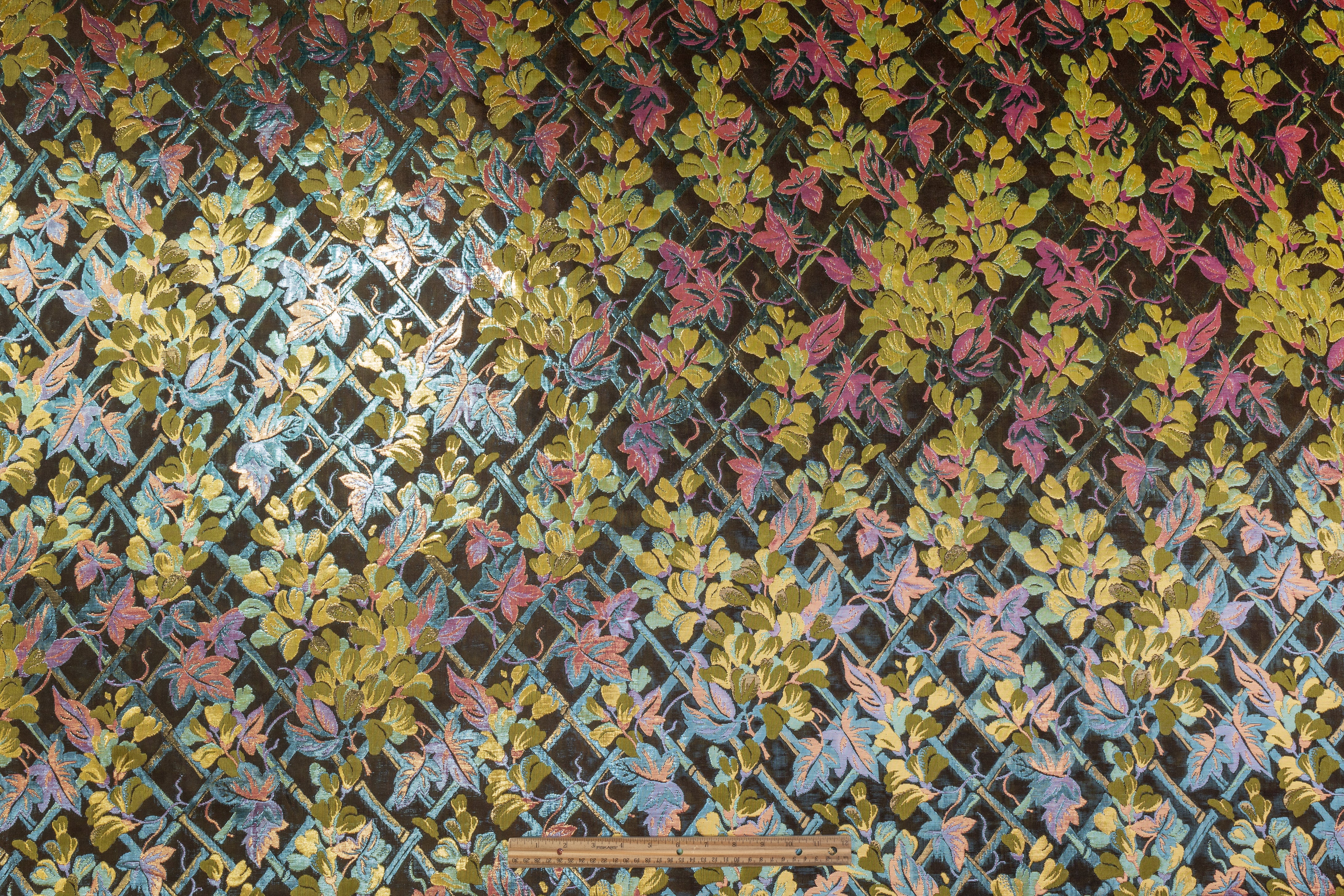 Floral Metallic Italian Brocade - Multicolor