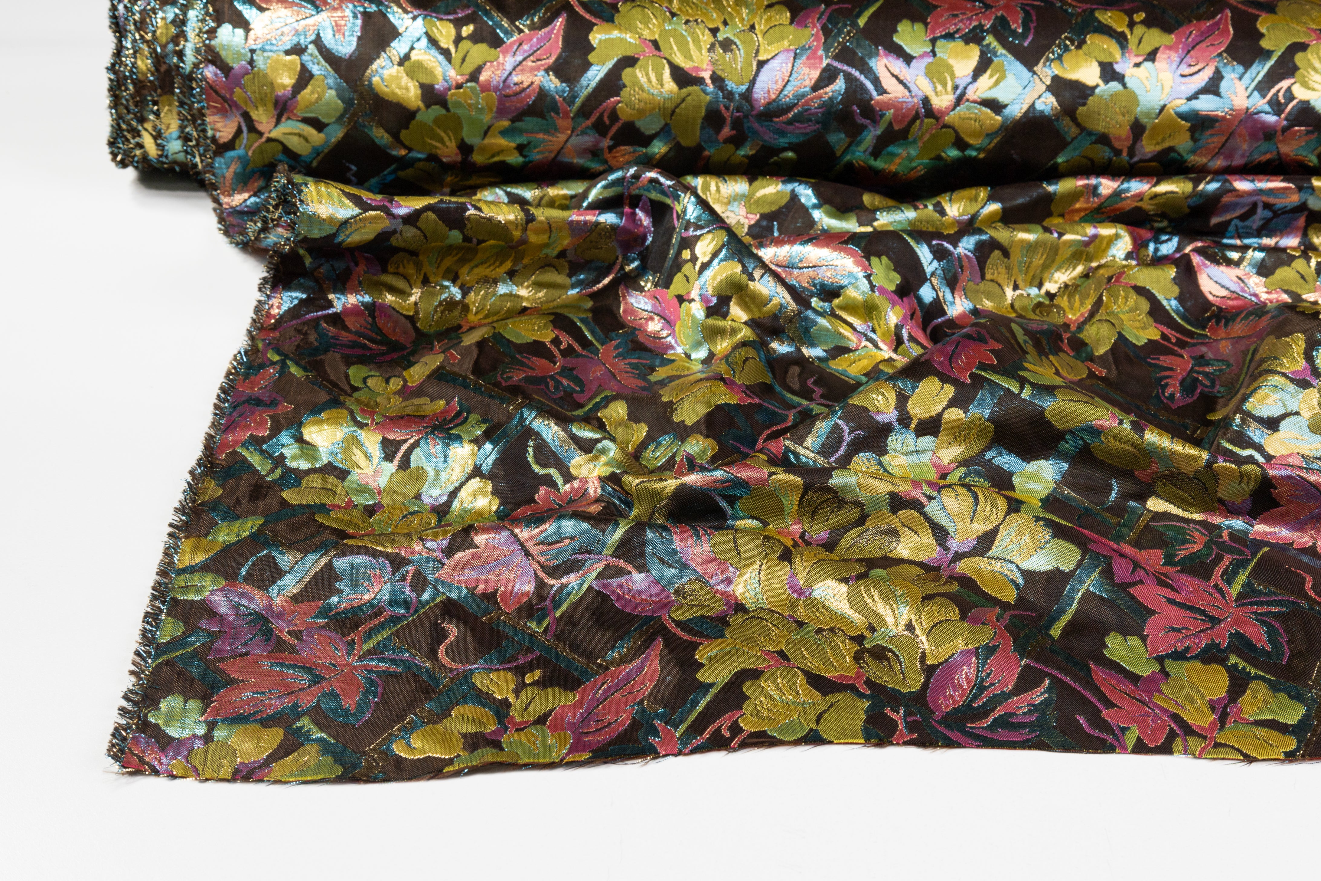 Floral Metallic Italian Brocade - Multicolor
