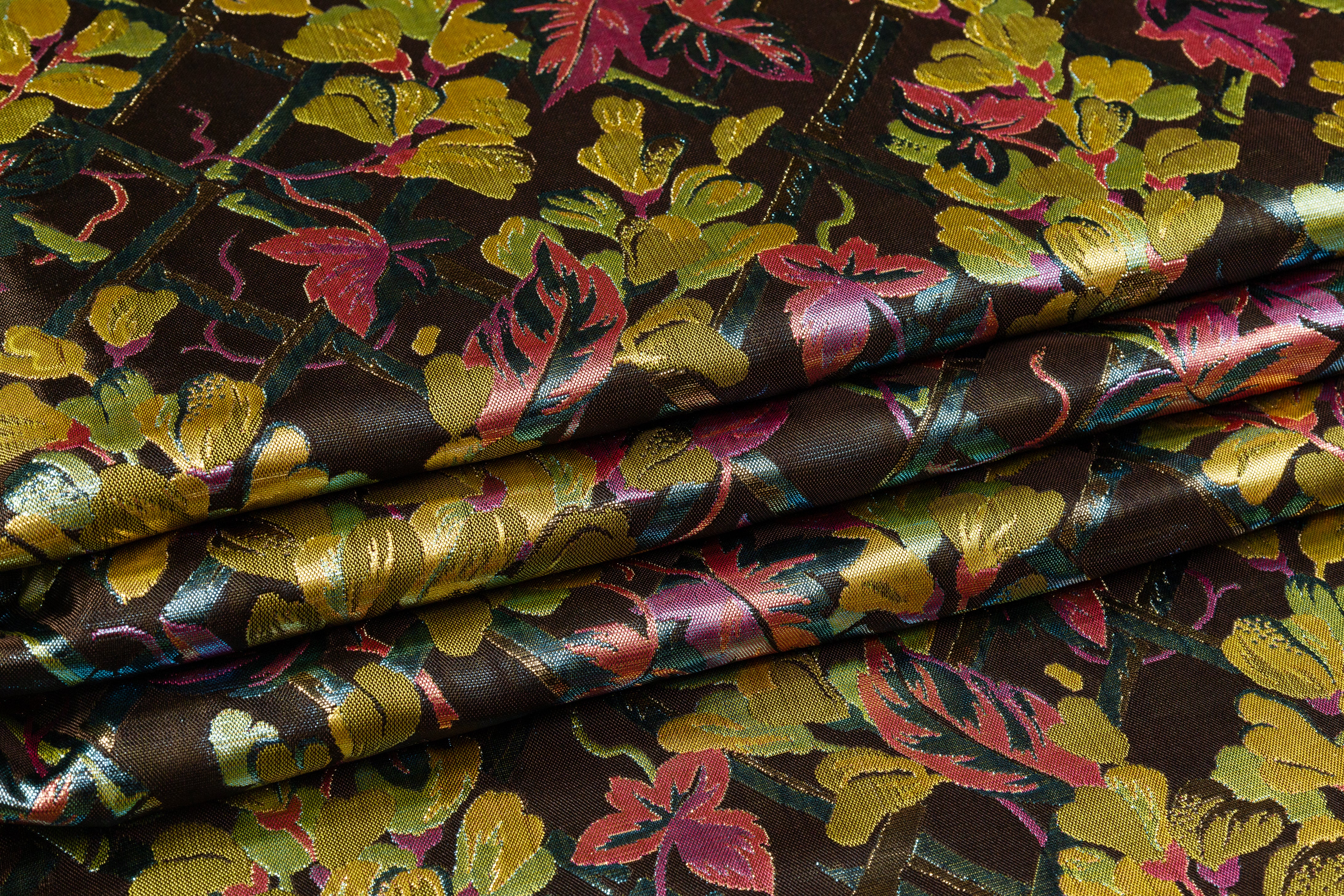 Floral Metallic Italian Brocade - Multicolor