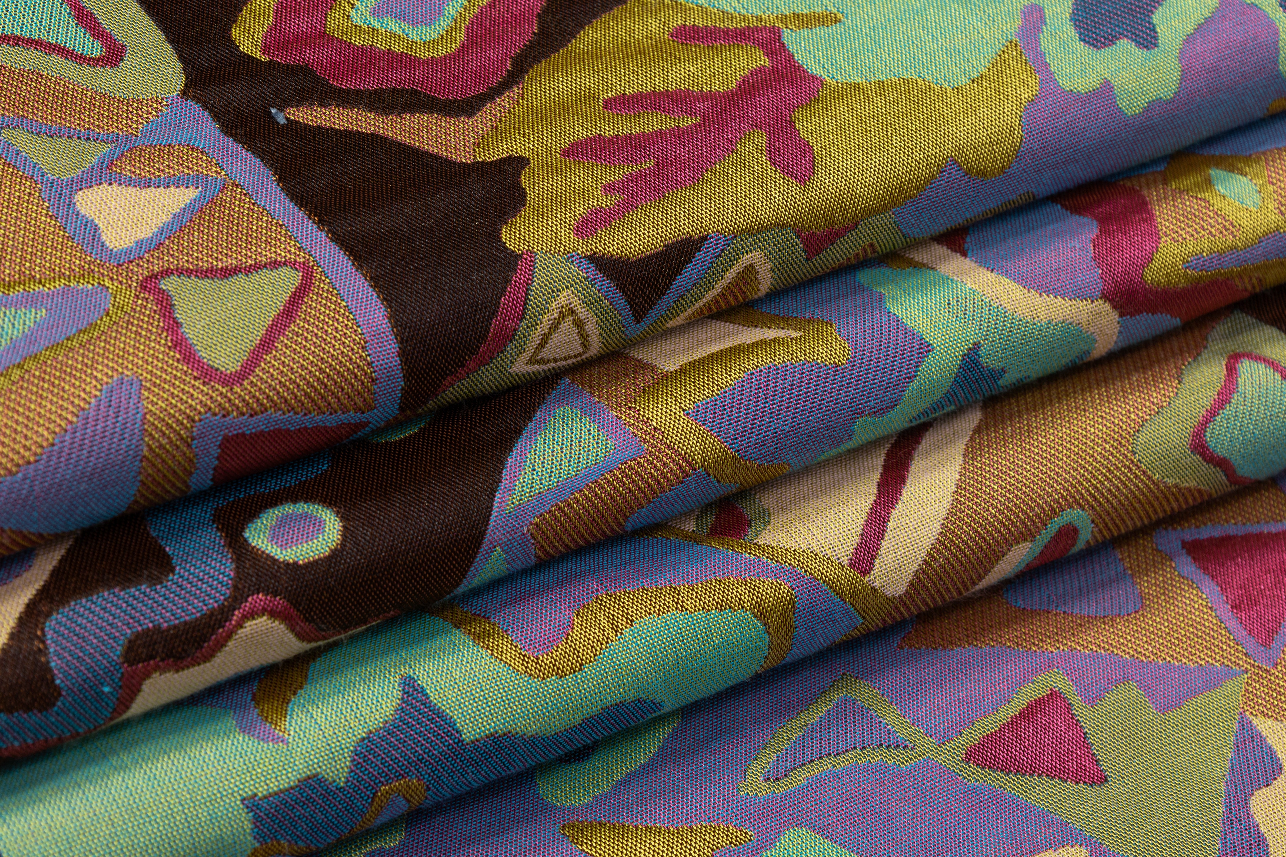 Abstract Iridescent Italian Brocade - Multicolor