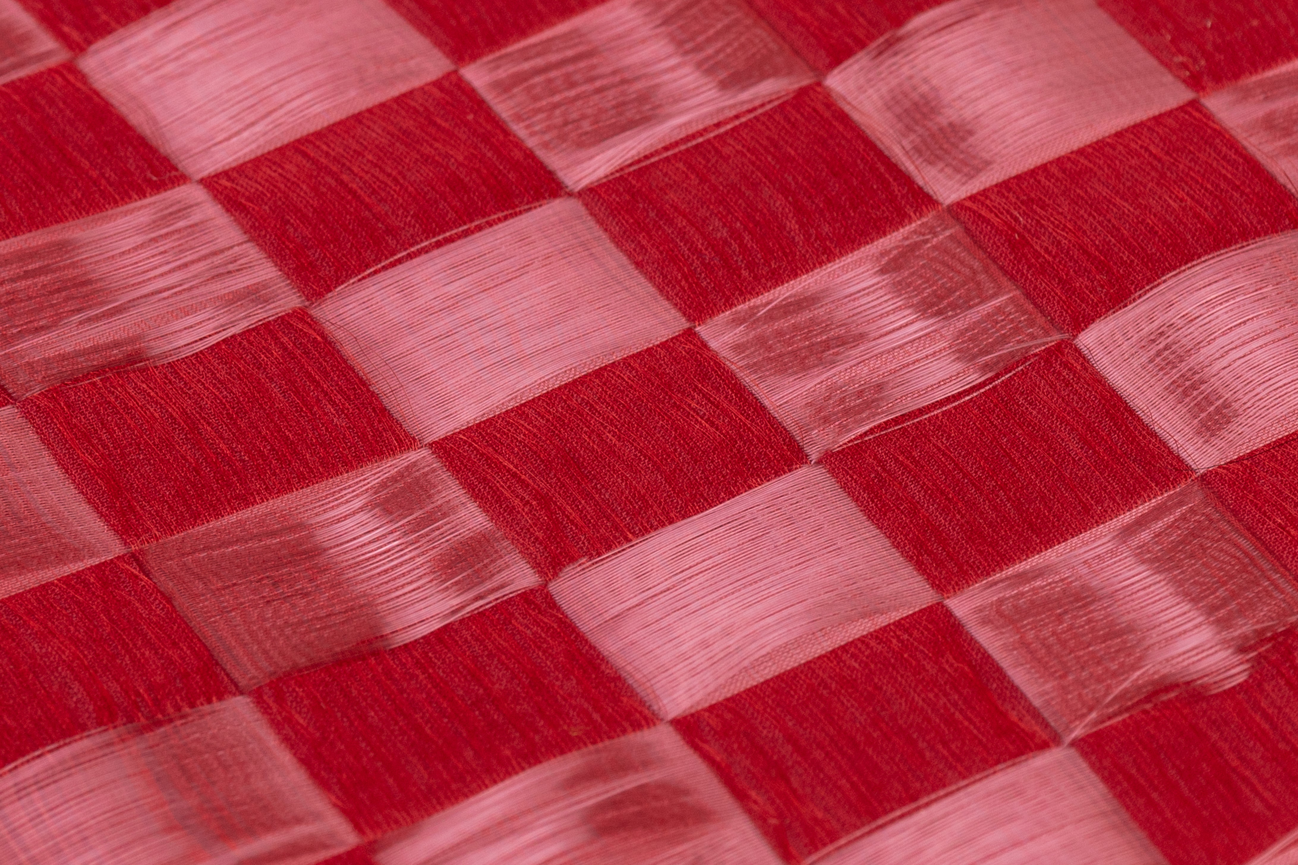 Armani - Liquid Checkerboard Novelty Silk Blend - Red