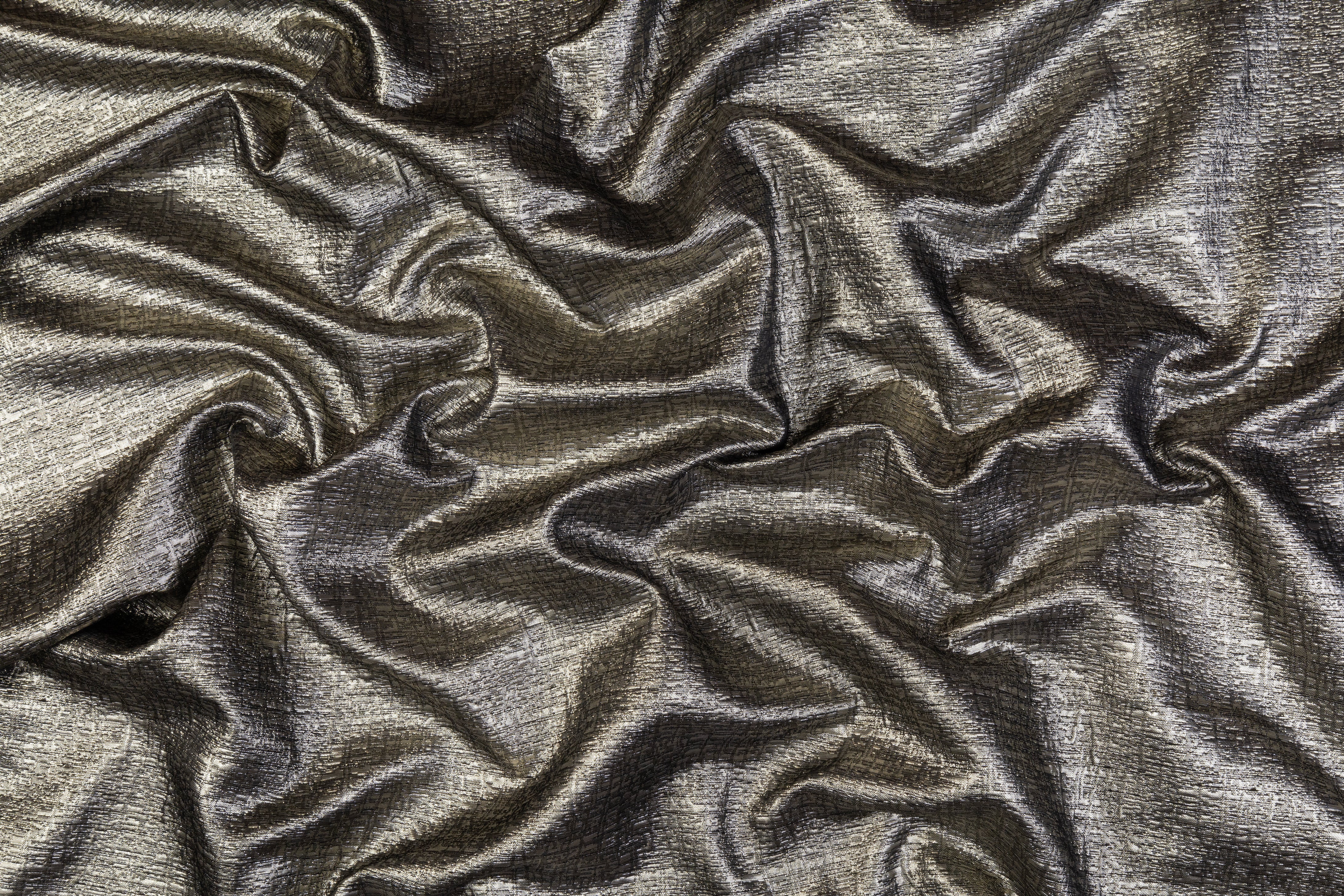 Textured Metallic Brocade - Taupe