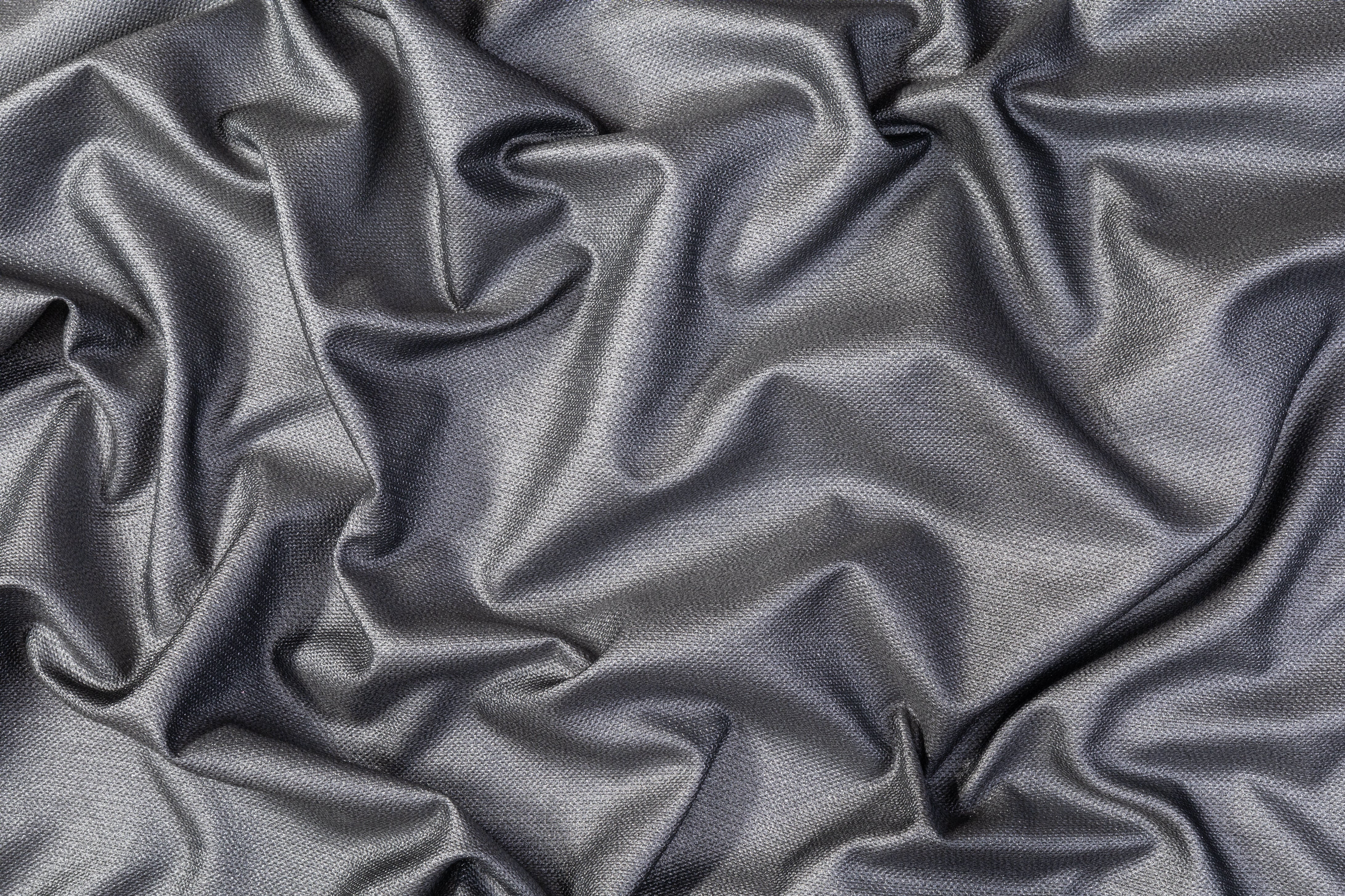 Iridescent Metallic Twill - Silver / Multicolor