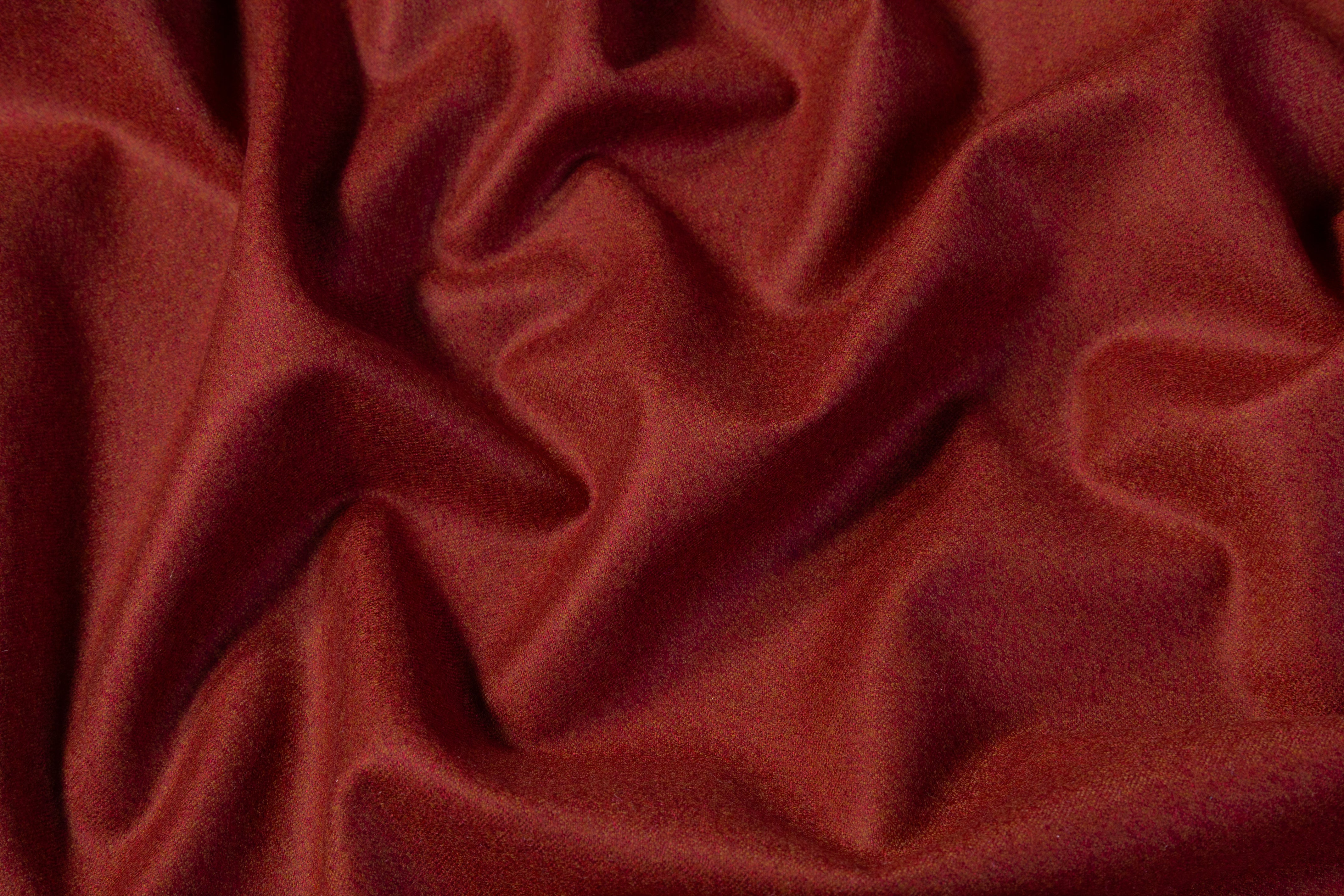 Vitale Barberis Canonico - Italian Wool Flannel Suiting - Brick Red