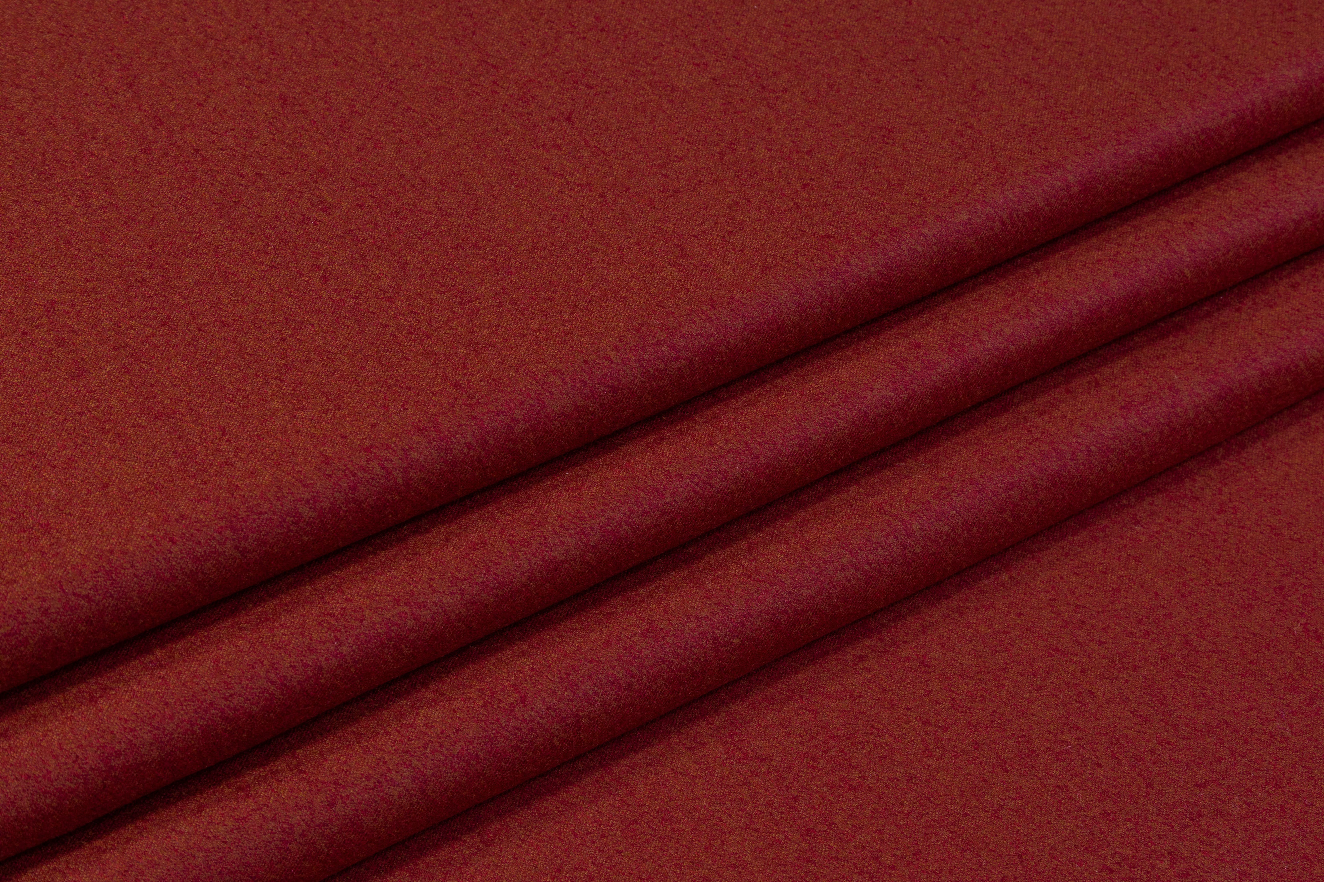 Vitale Barberis Canonico - Italian Wool Flannel Suiting - Brick Red