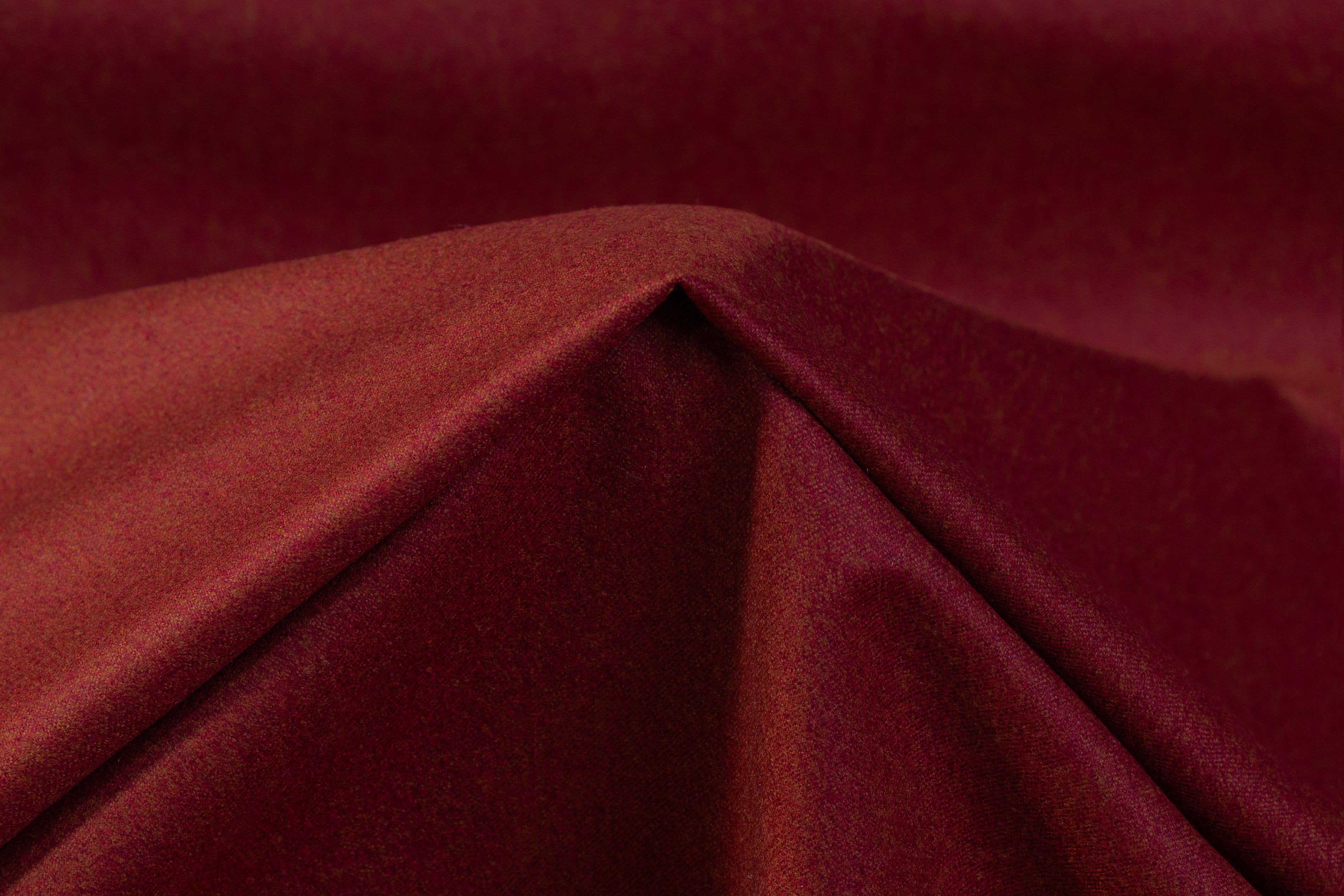 Vitale Barberis Canonico - Italian Wool Flannel Suiting - Brick Red