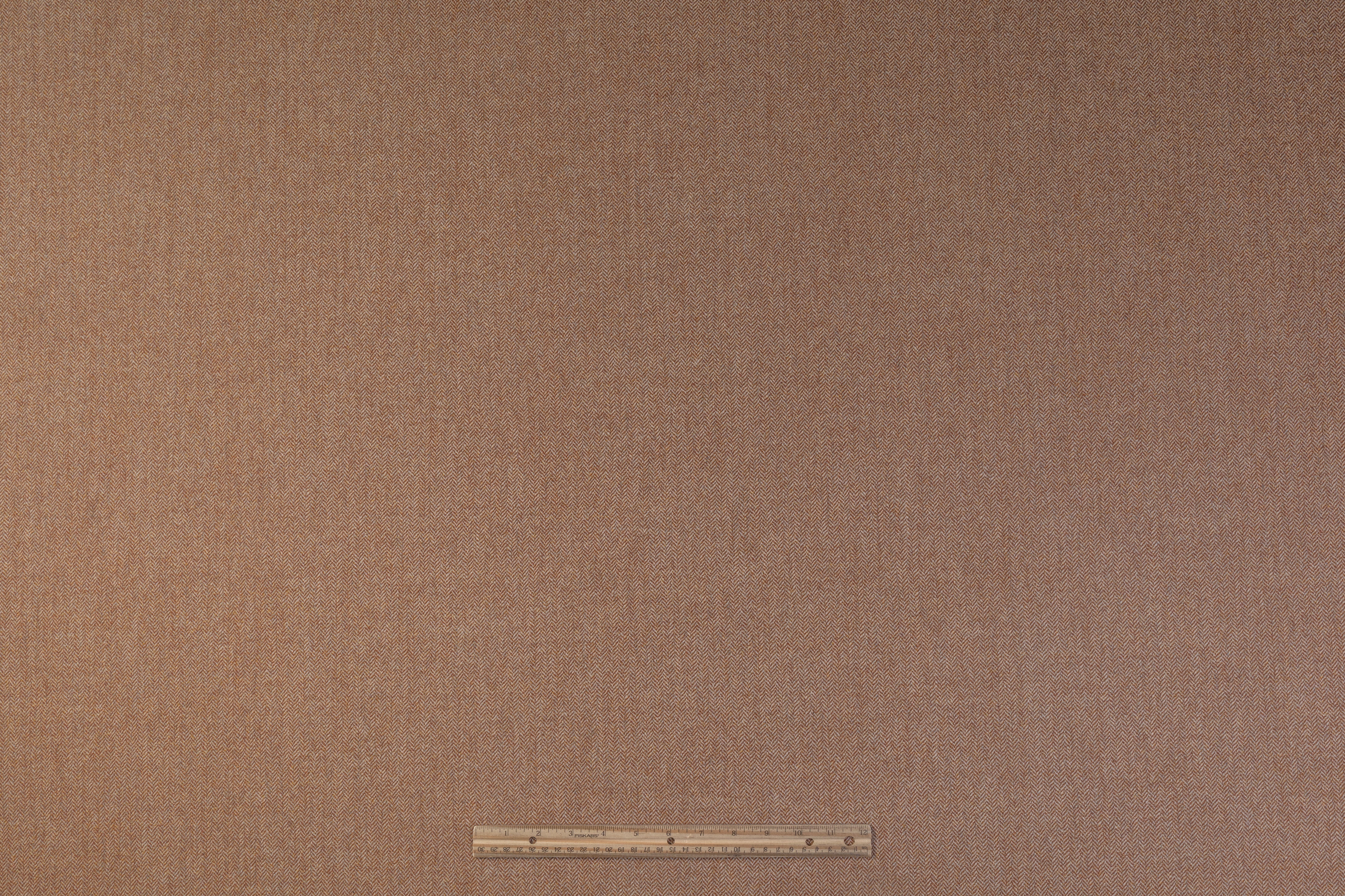 Tollegno - Herringbone Italian Wool Suiting - Camel