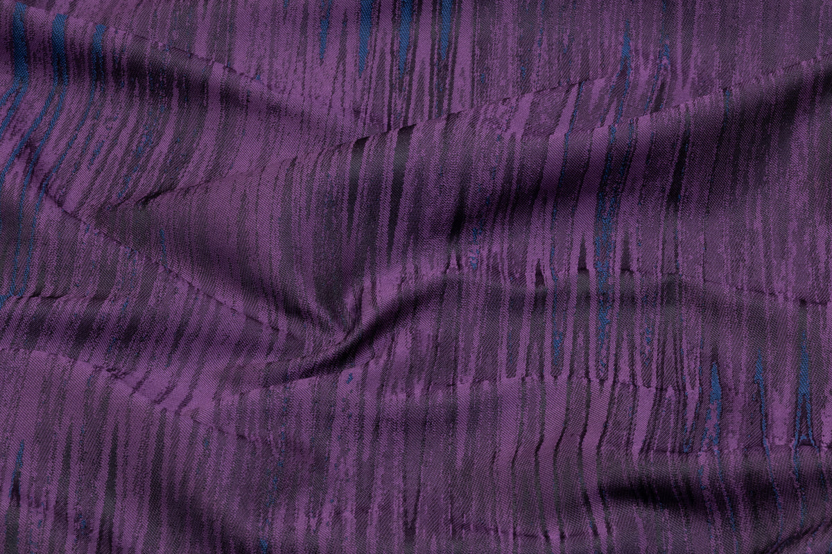 Streaked Italian Brocade- Purple / Blue