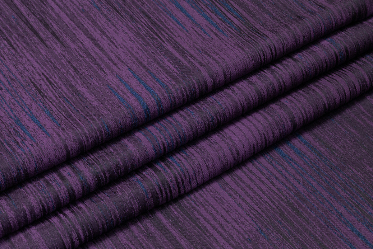 Streaked Italian Brocade- Purple / Blue