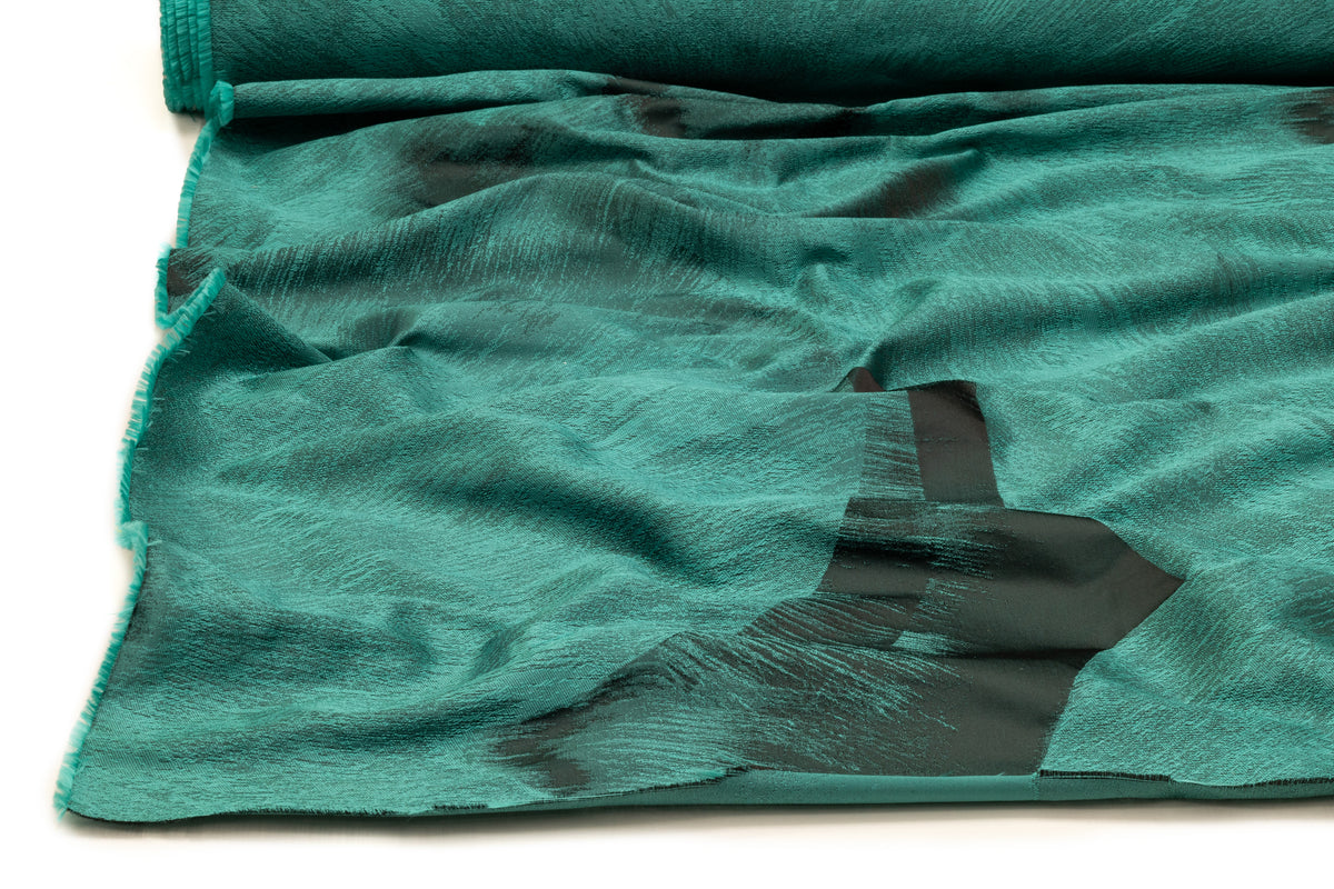 Abstract Italian Brocade - Emerald Teal