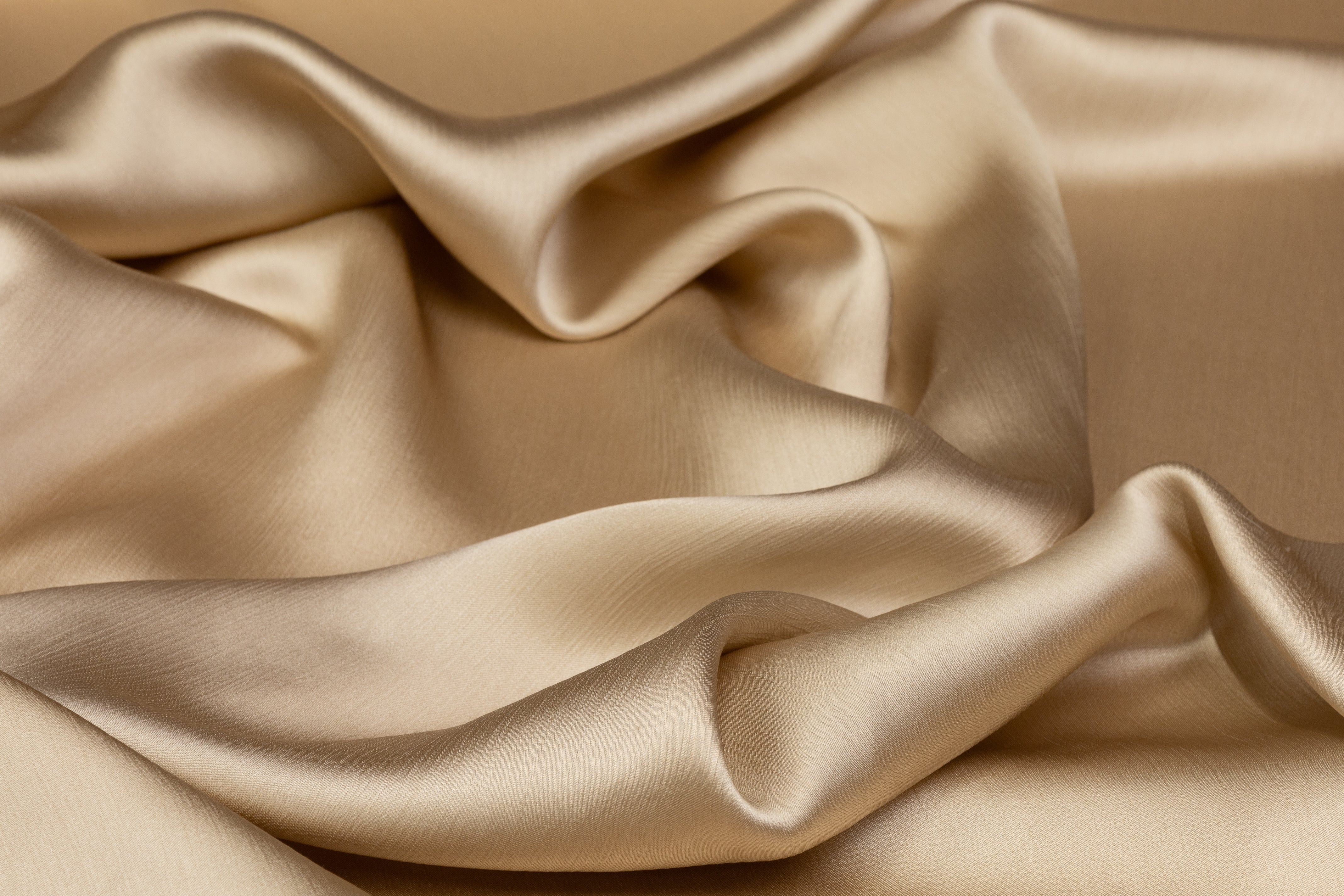 Textured Silk Charmeuse - Beige