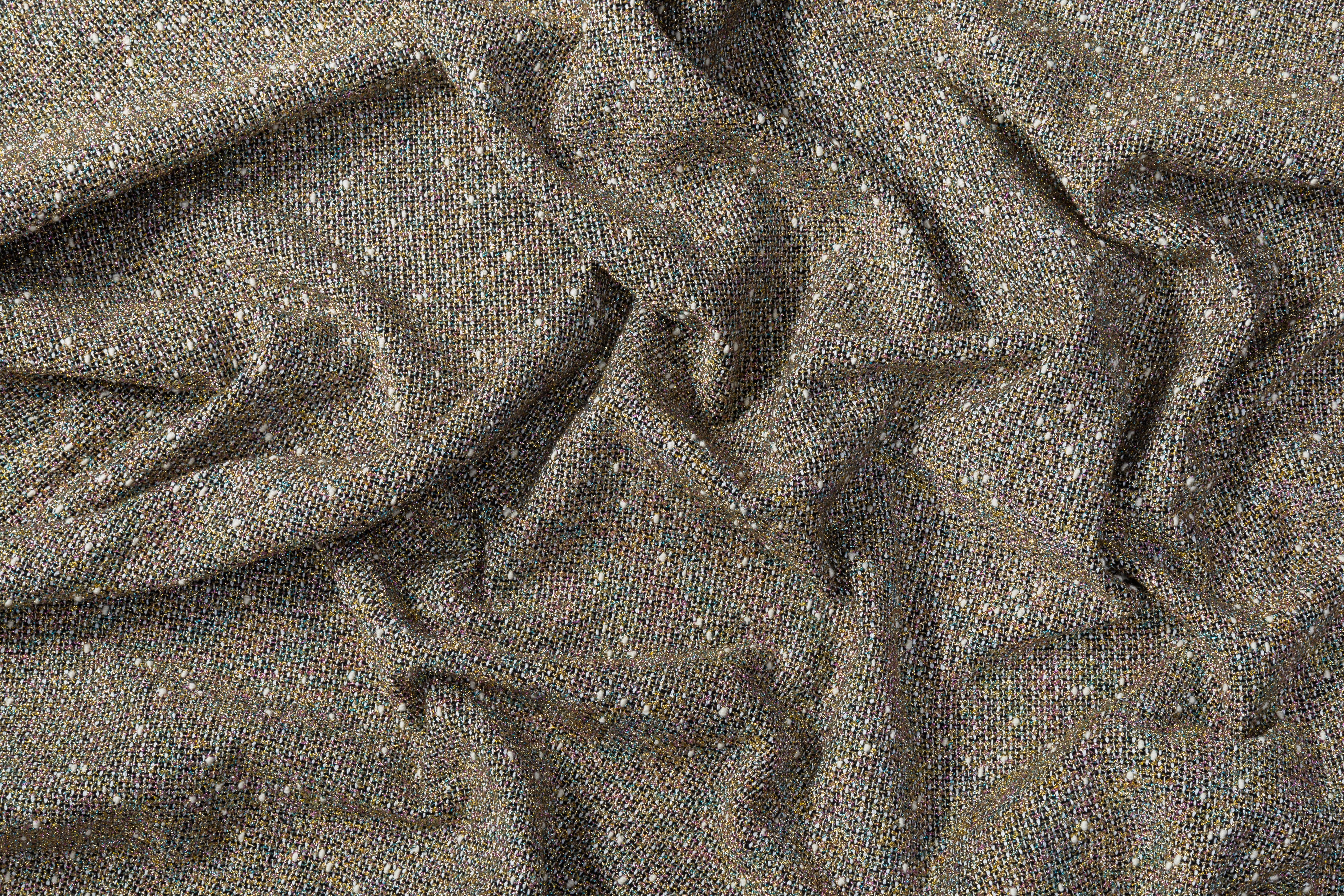 Metallic Italian Tweed Boucle - Multicolor