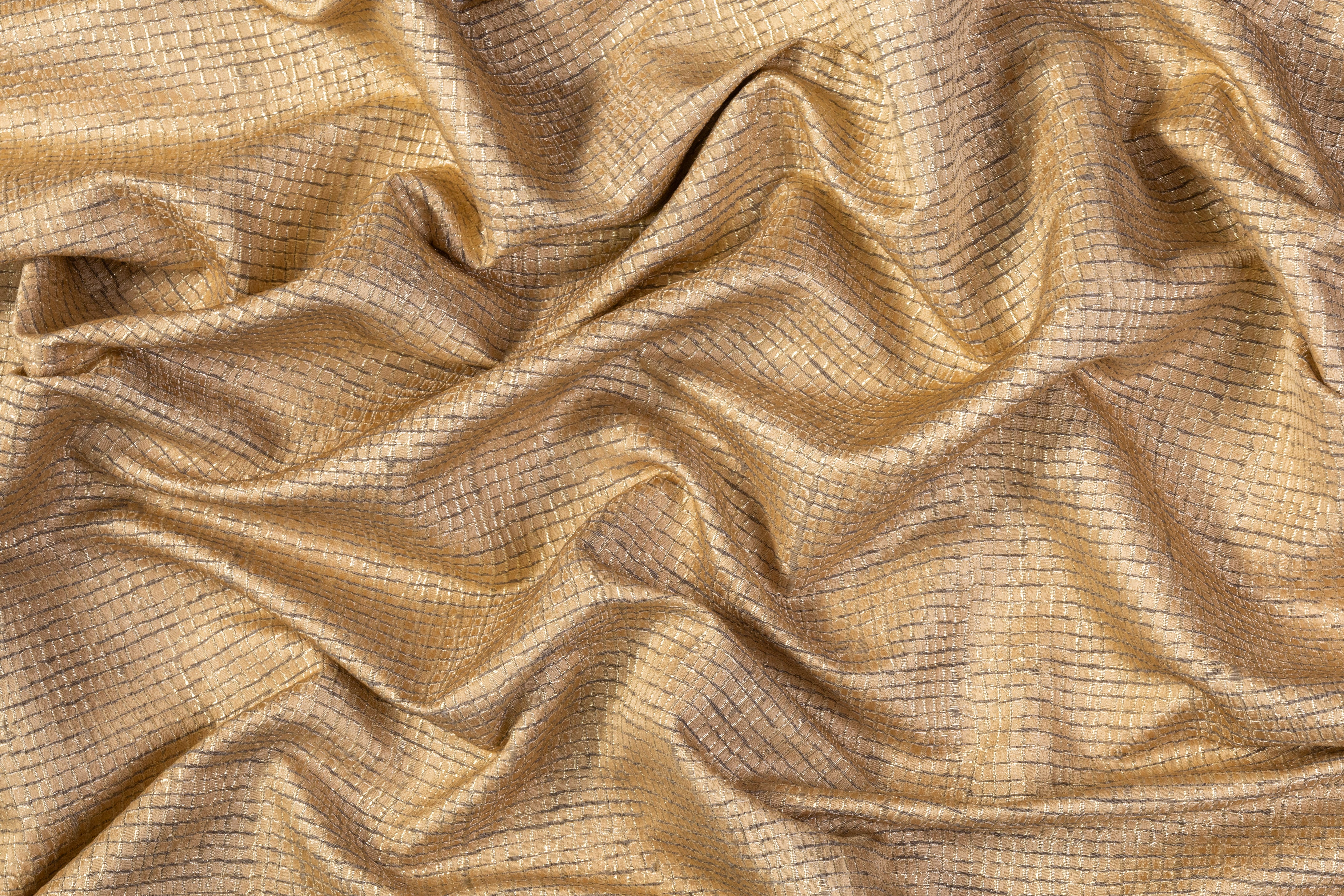 Metallic Textured Brocade - Gold