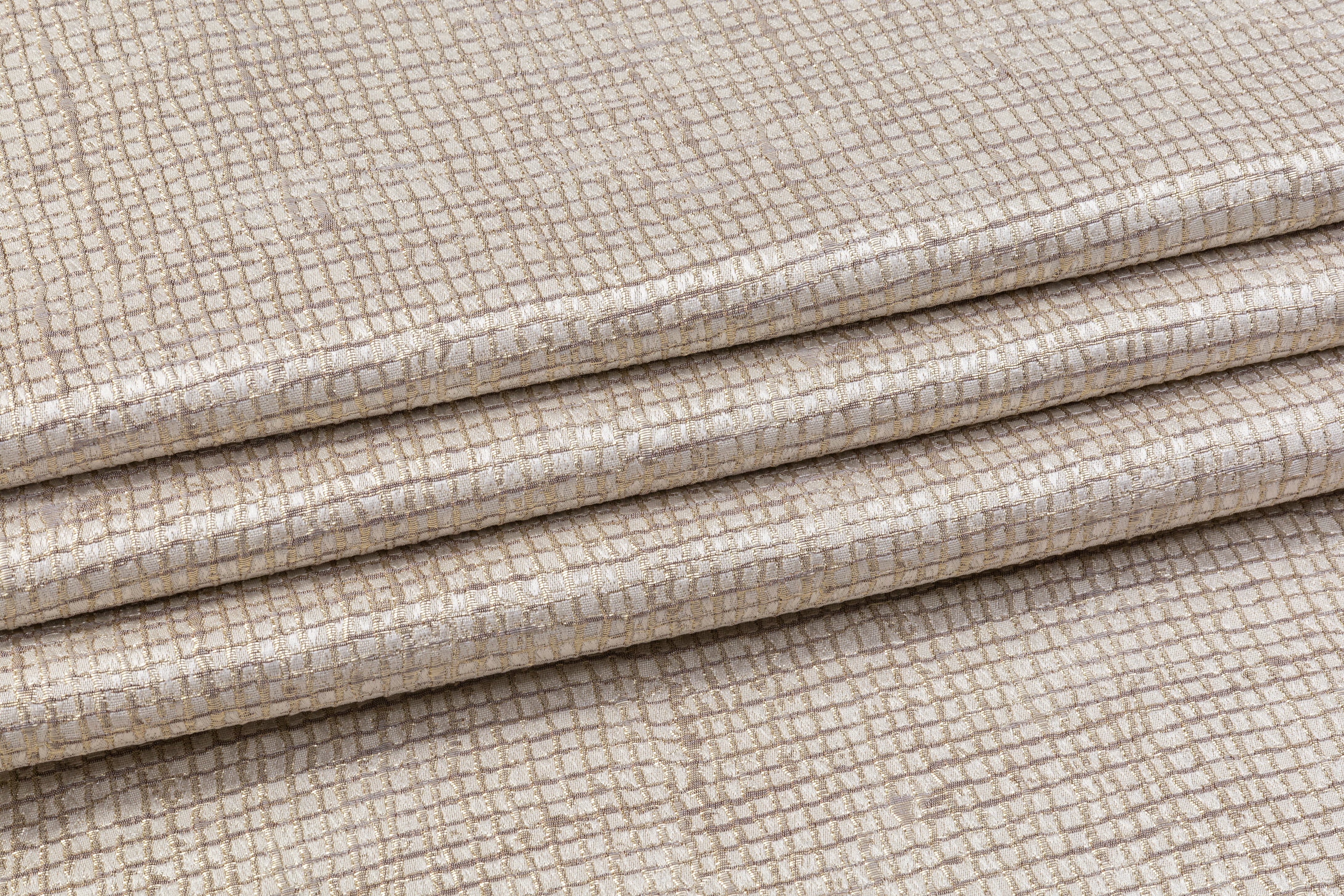 Metallic Textured Brocade - Champagne Gold