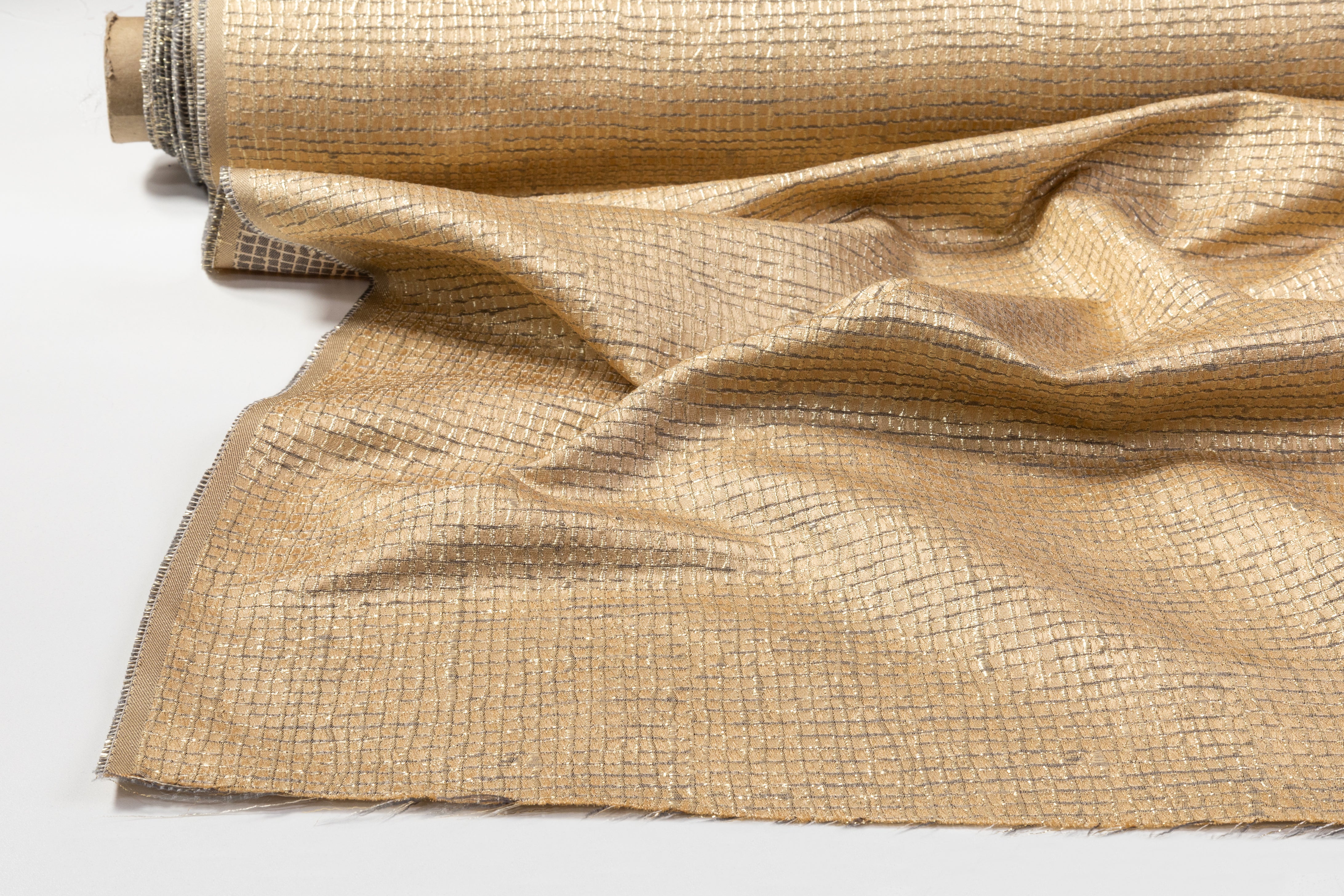Metallic Textured Brocade - Gold