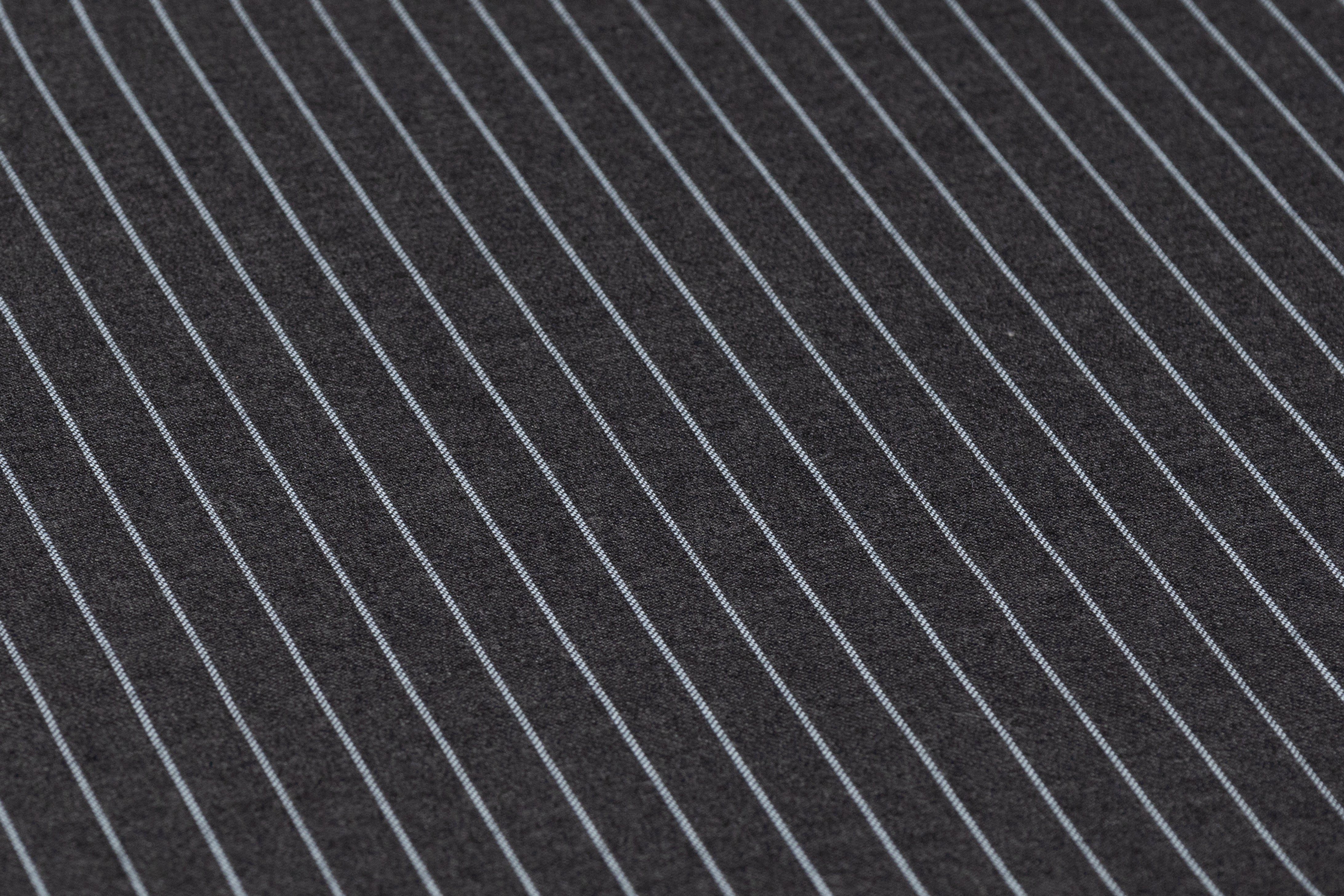 Reda - Pin Striped Super 130s Wool Cashmere Suiting - Charcoal Gray / Blue