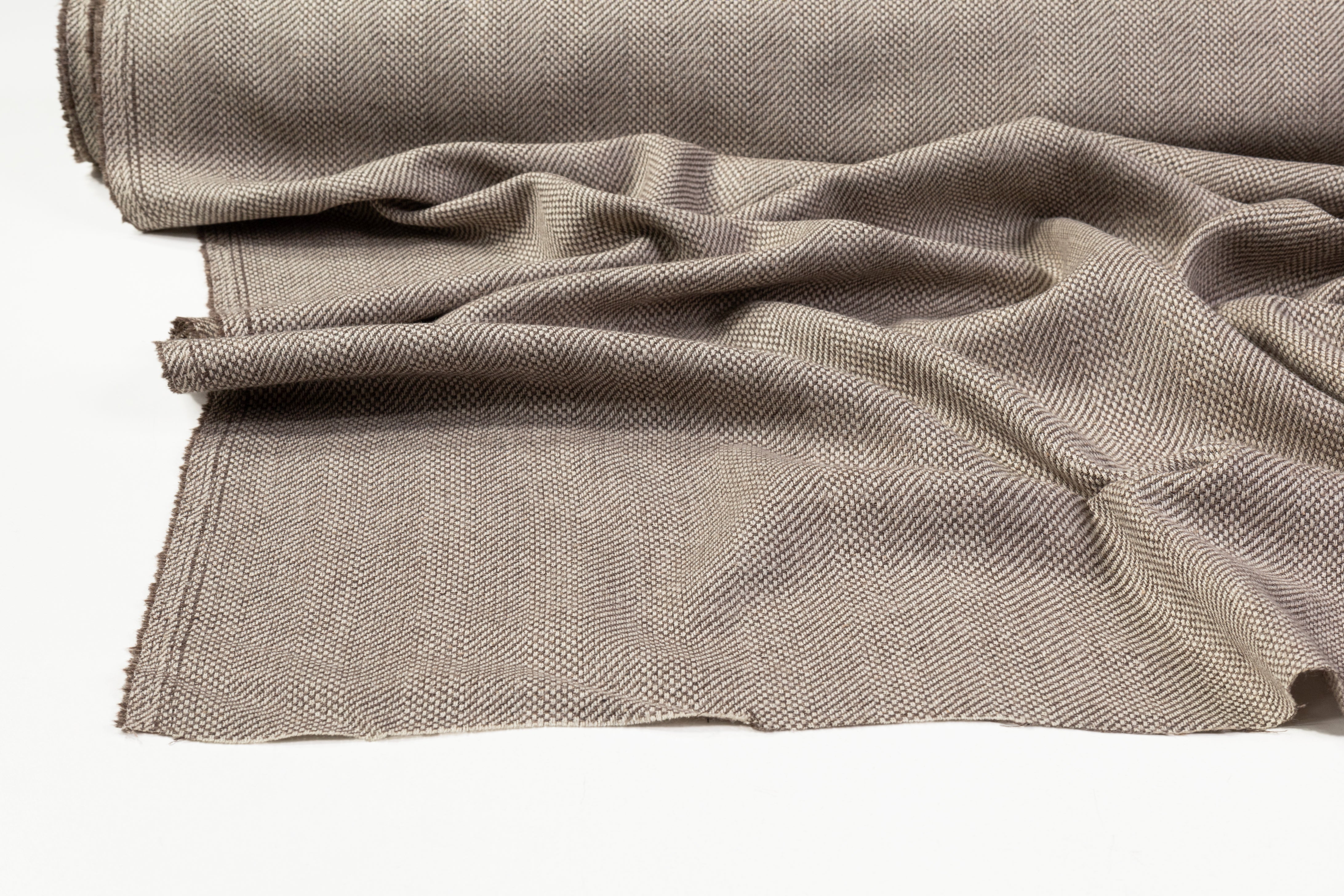 Ferla - Italian Alpaca Wool Blend Tweed - Taupe