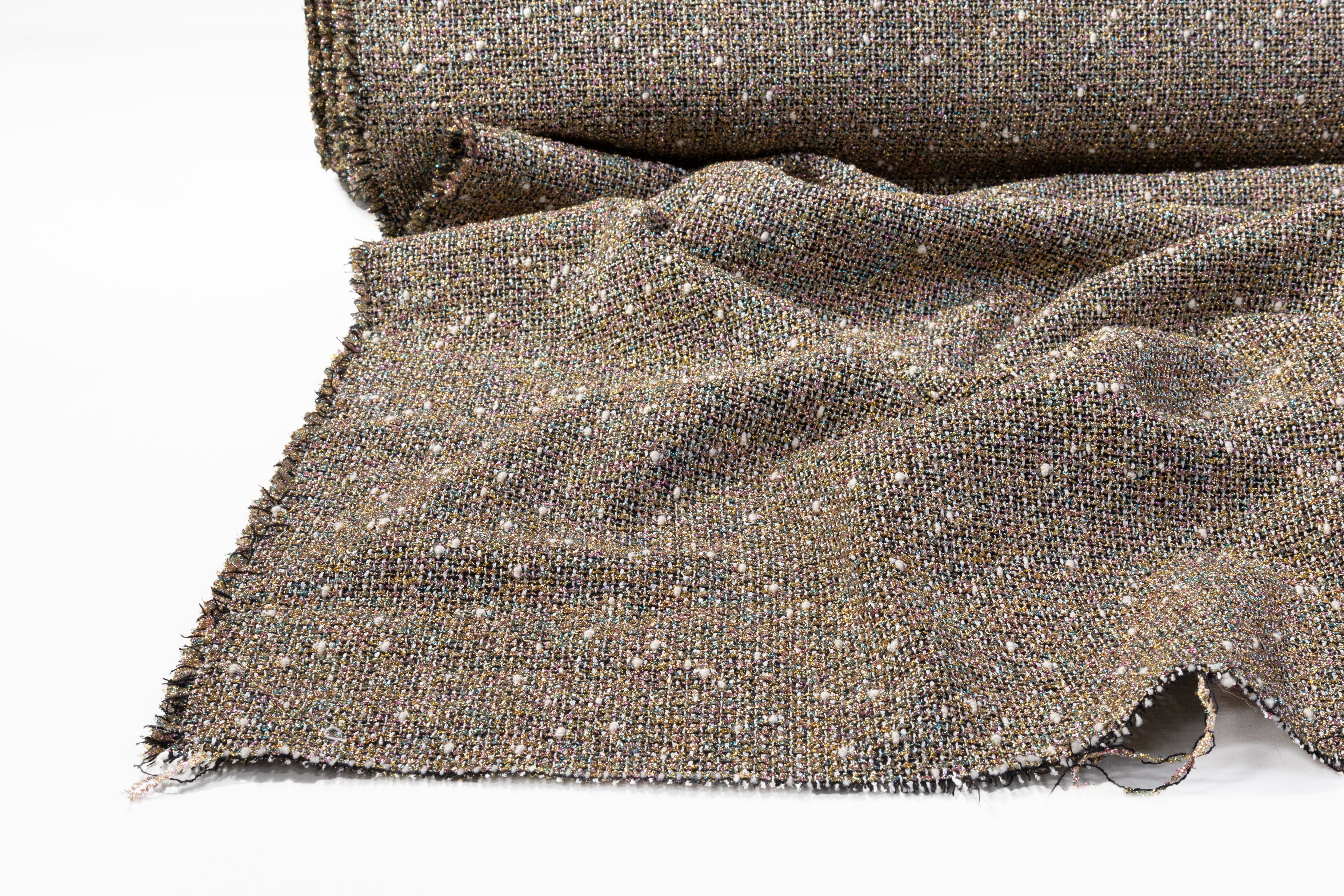 Metallic Italian Tweed Boucle - Multicolor