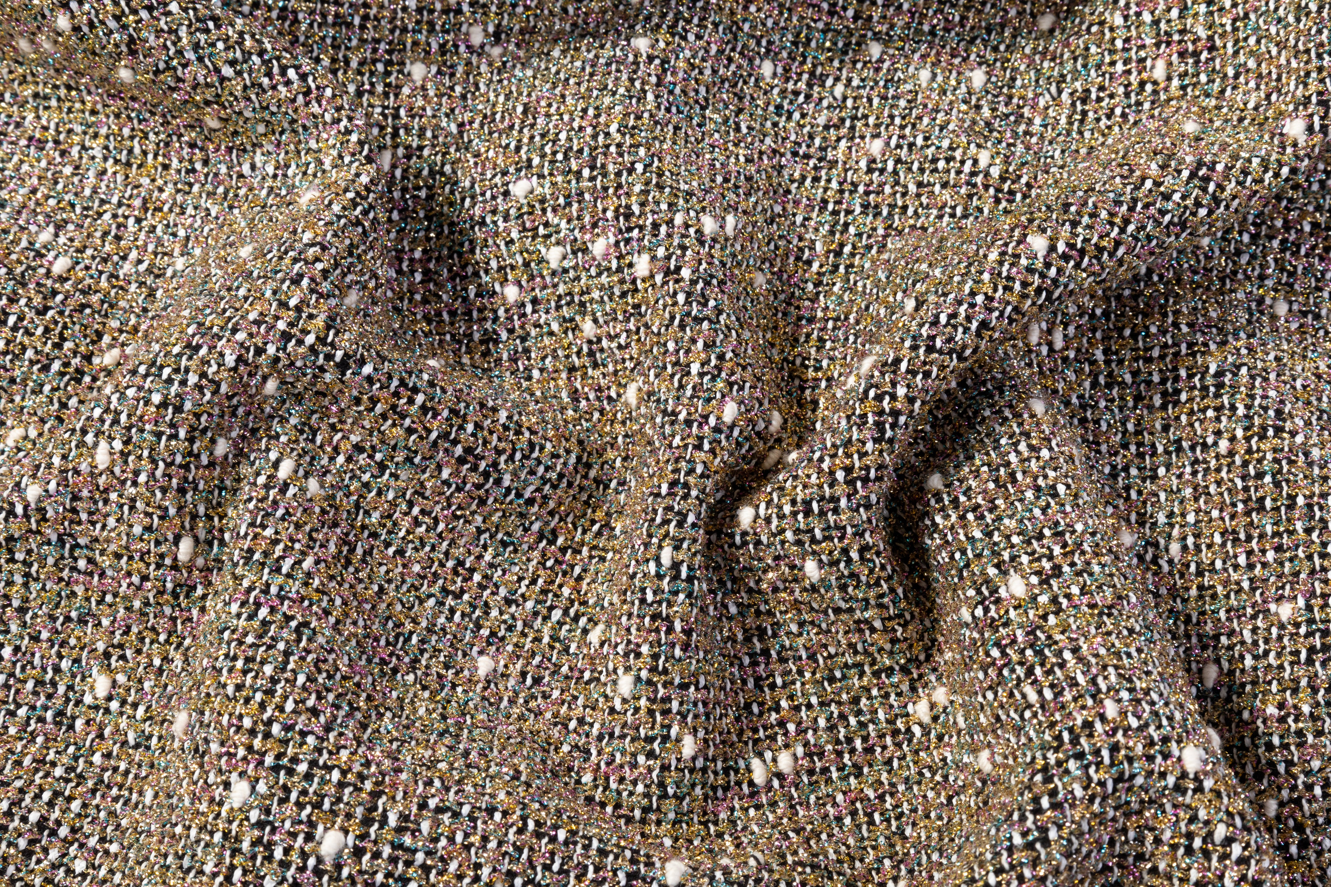Metallic Italian Tweed Boucle - Multicolor