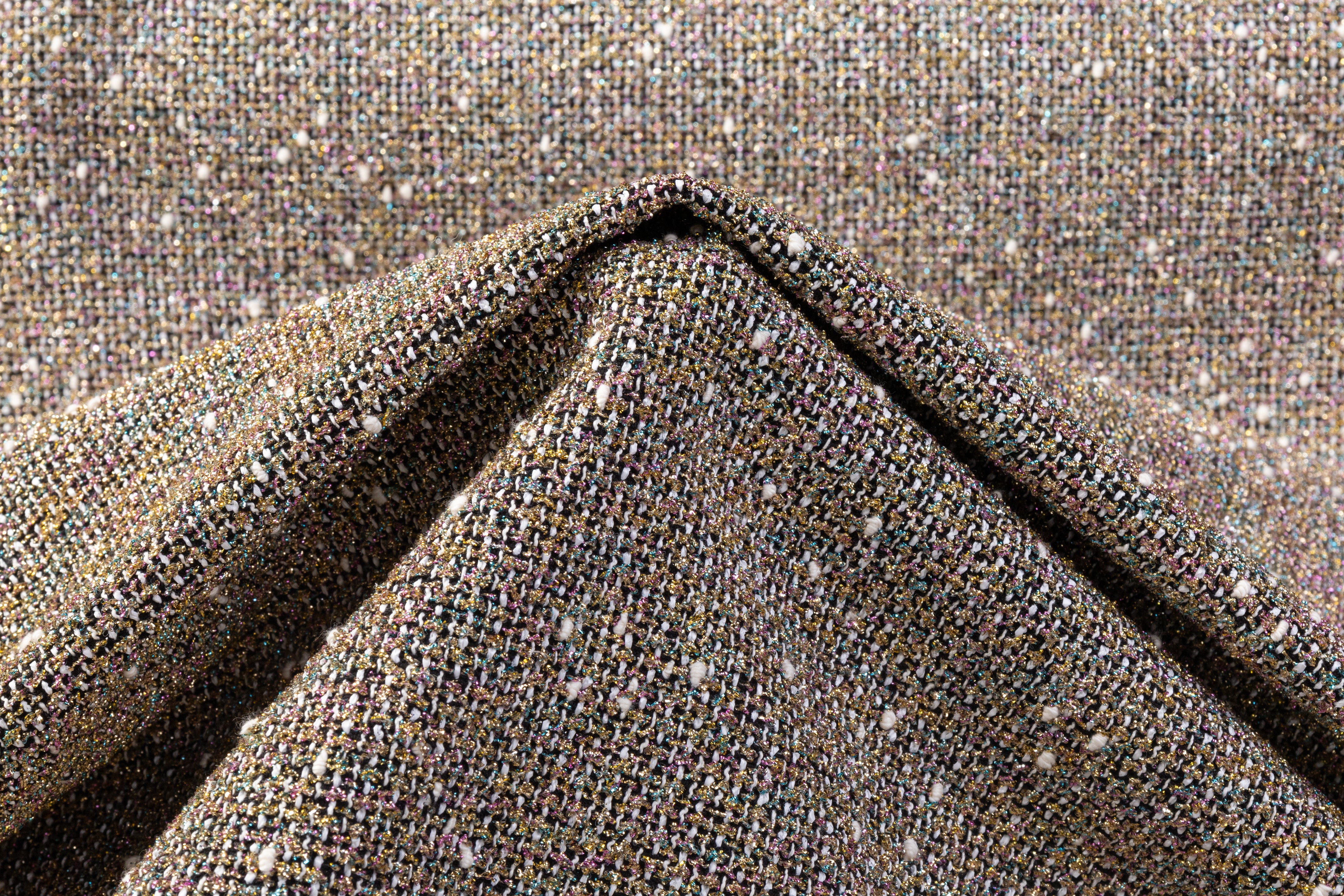 Metallic Italian Tweed Boucle - Multicolor