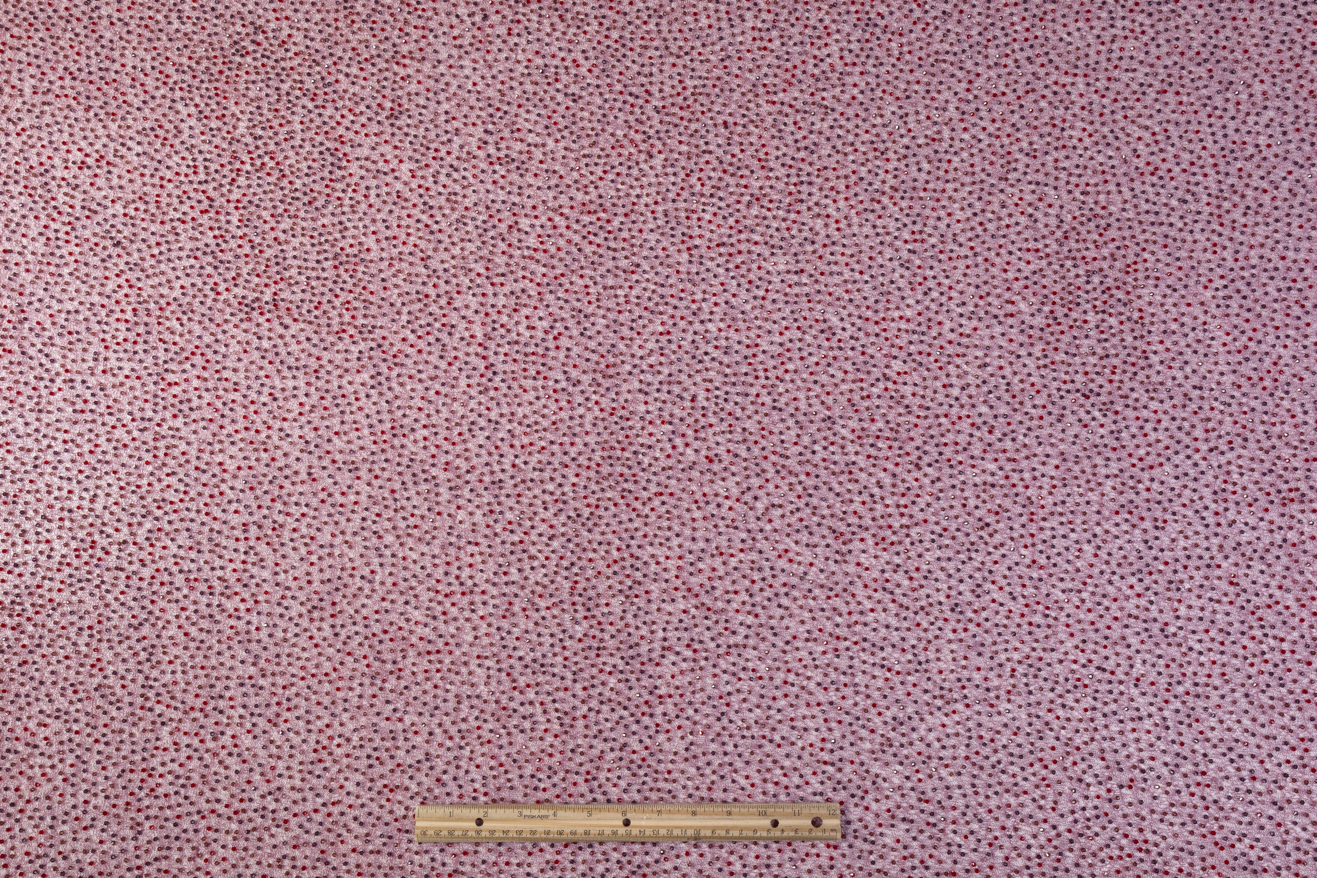 Handmade Crystal Beaded Lace - Rose