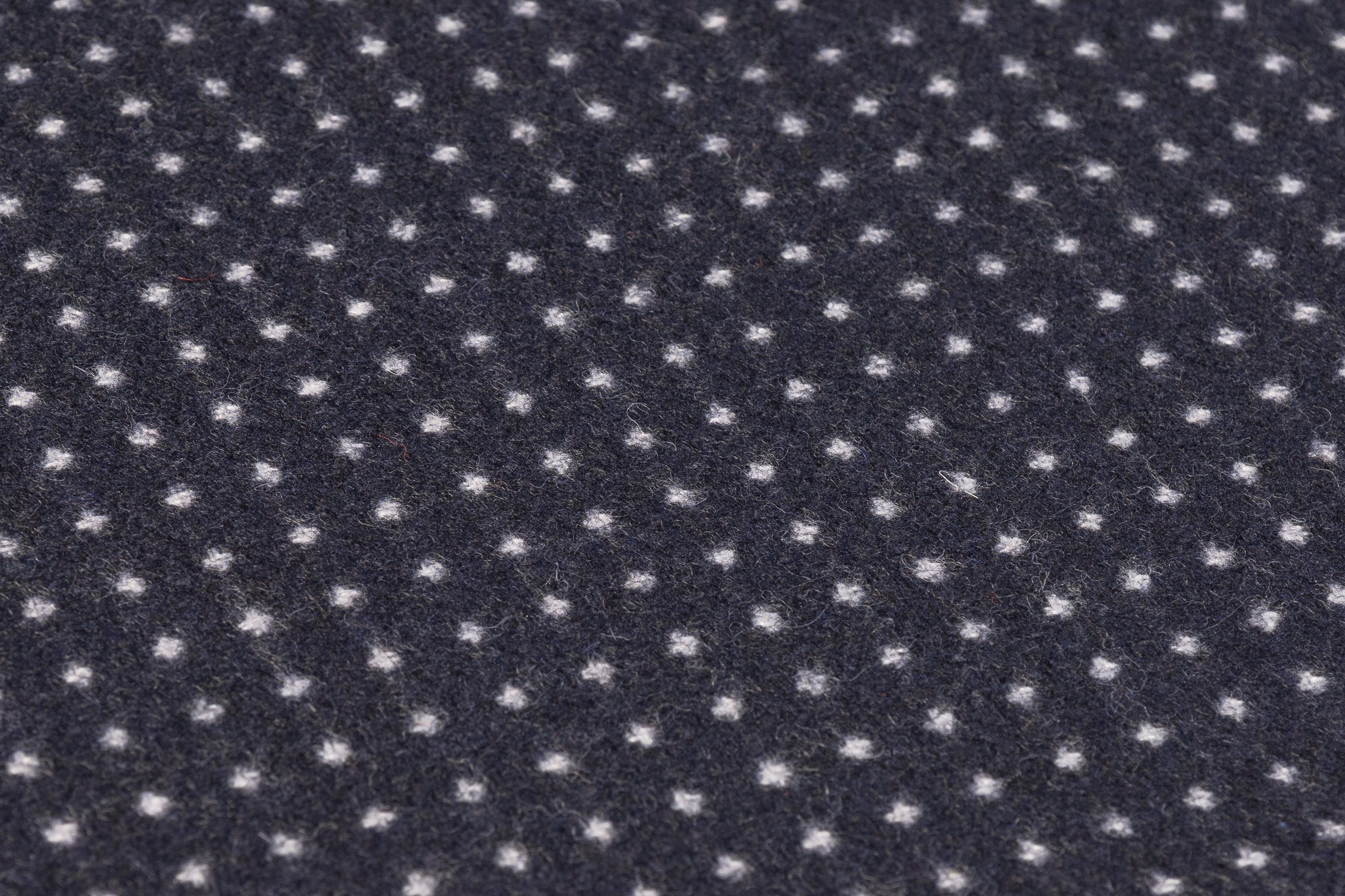 Dotted Italian Wool Nylon - Navy / White