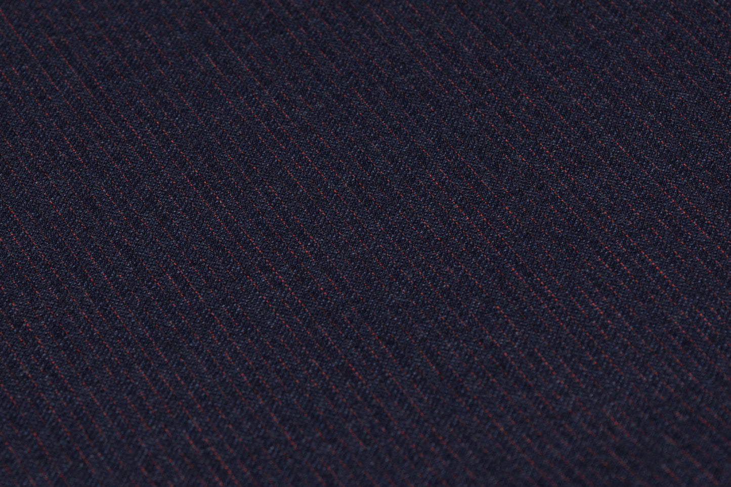 Carlo Barbera - Striped Italian Wool Suiting - Navy / Brick Red