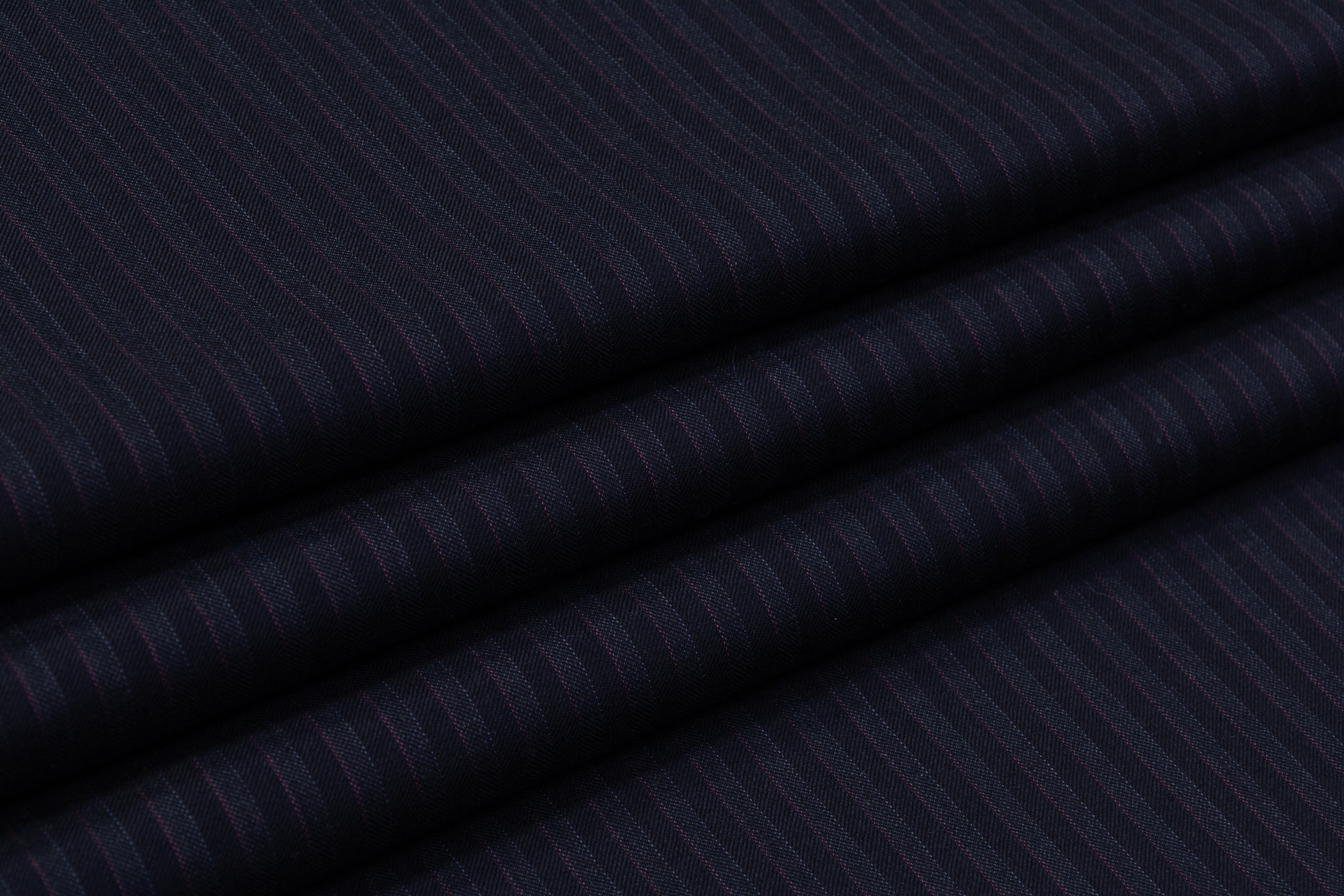 Loro Piana - Striped Italian Wool Suiting - Navy Blue
