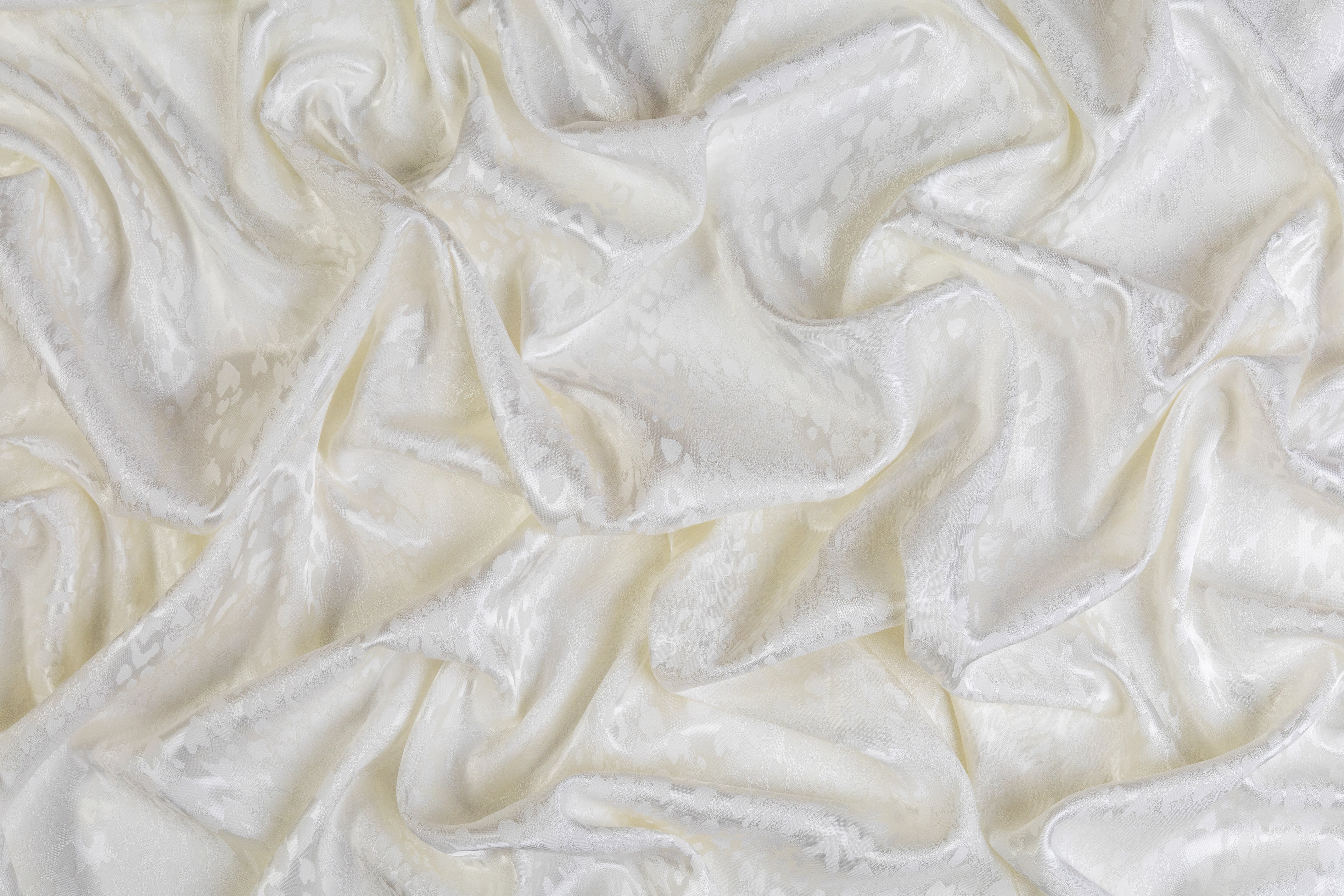 Leopard Design Italian Viscose Jacquard - Ivory