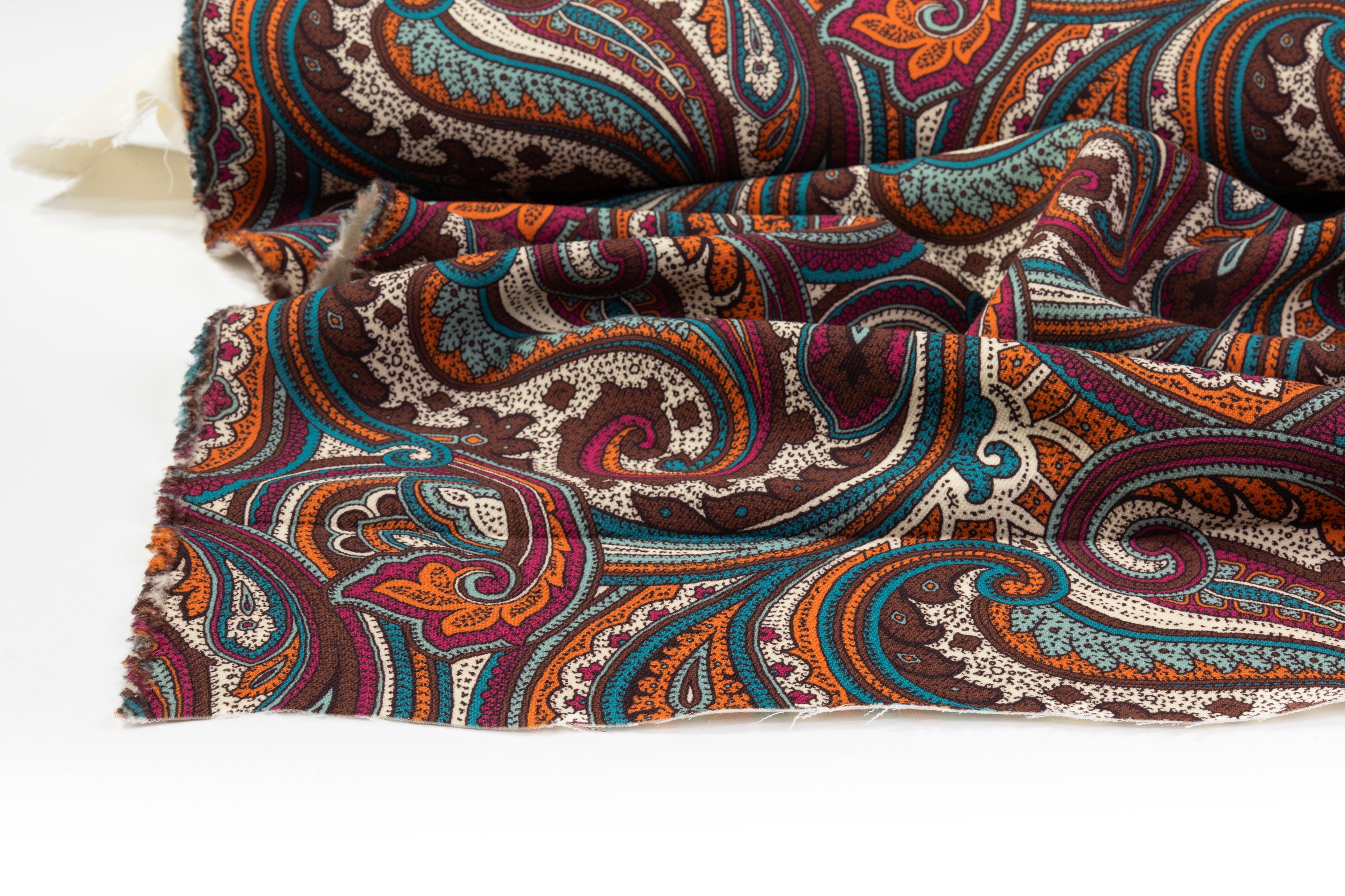 Etro - Paisley Italian Double Wool Crepe - Multicolor