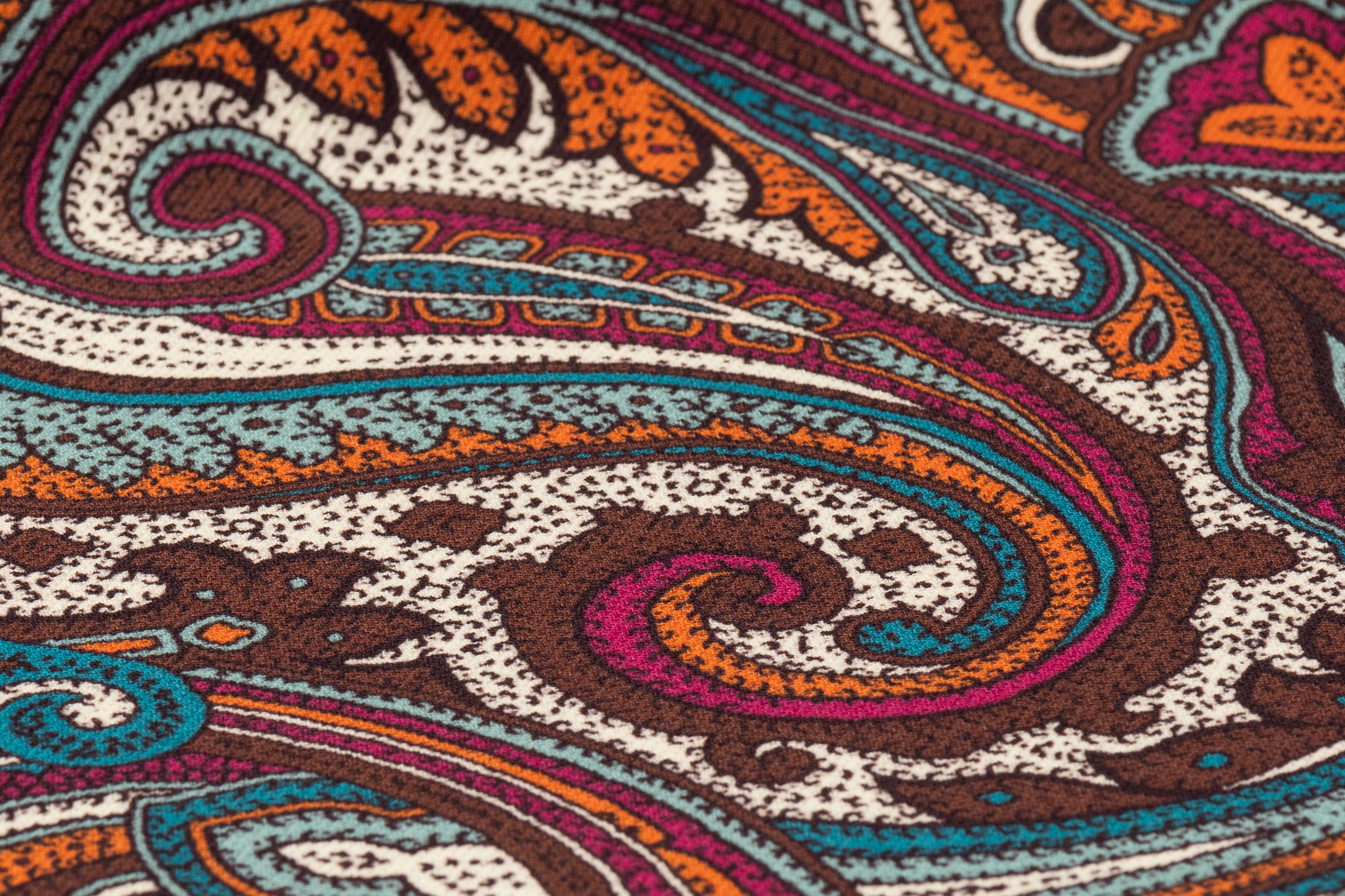 Etro - Paisley Italian Double Wool Crepe - Multicolor