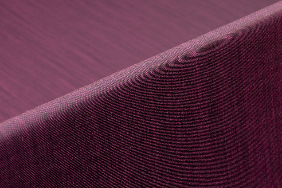 Vitale Barberis Canonico - Two Tone Italian Wool Mohair Suiting - Deep Plum