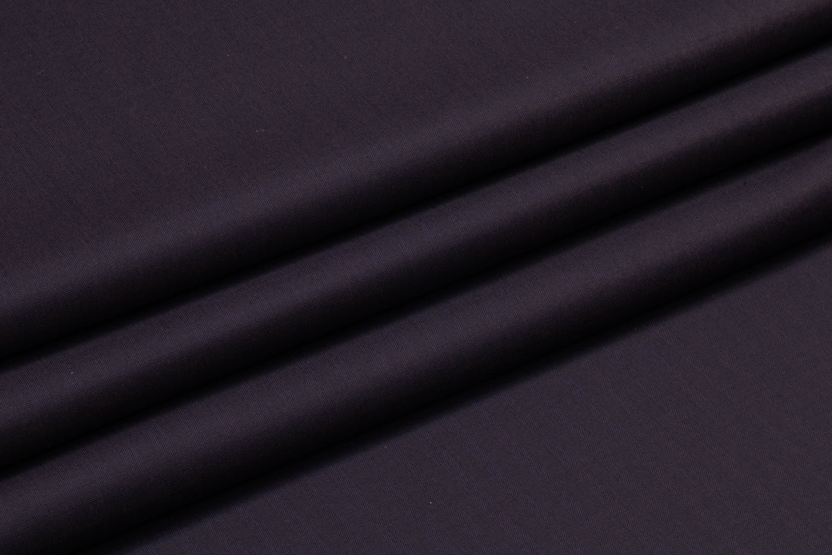 Vitale Barberis Canonico - Italian Solaro Silk and Wool Suiting - Navy / Purple