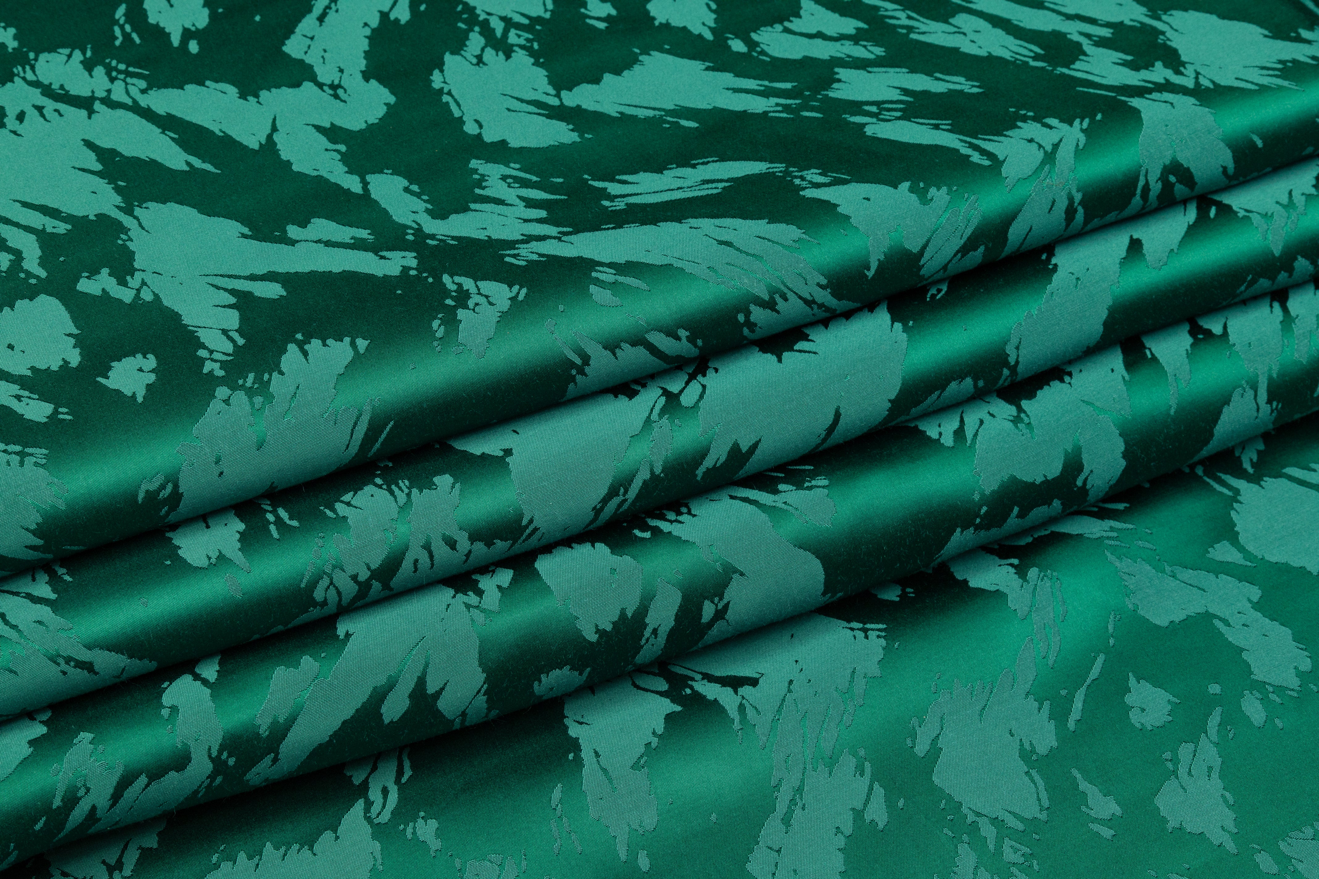 Italian Acetate Viscose Jacquard - Emerald Green