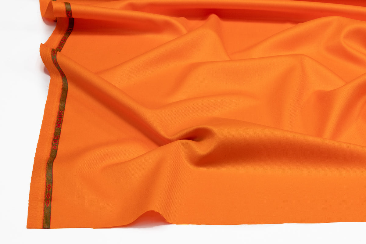 Super 120s Italian Wool Suiting - Orange